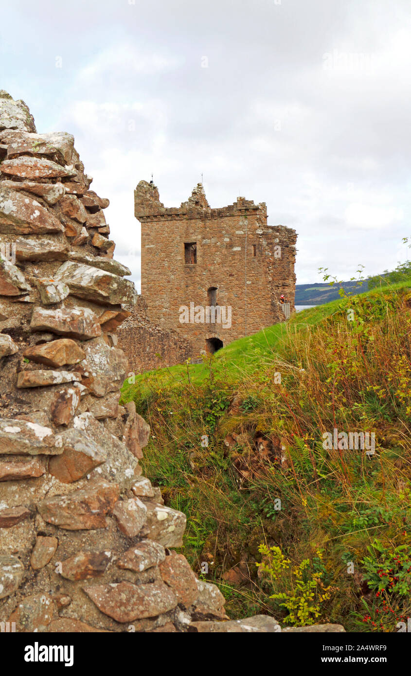 A View Of Architectural Detail Of The Nether Bailey With The Grant a-view-of-architectural-detail-of-the-nether-bailey-with-the-grant