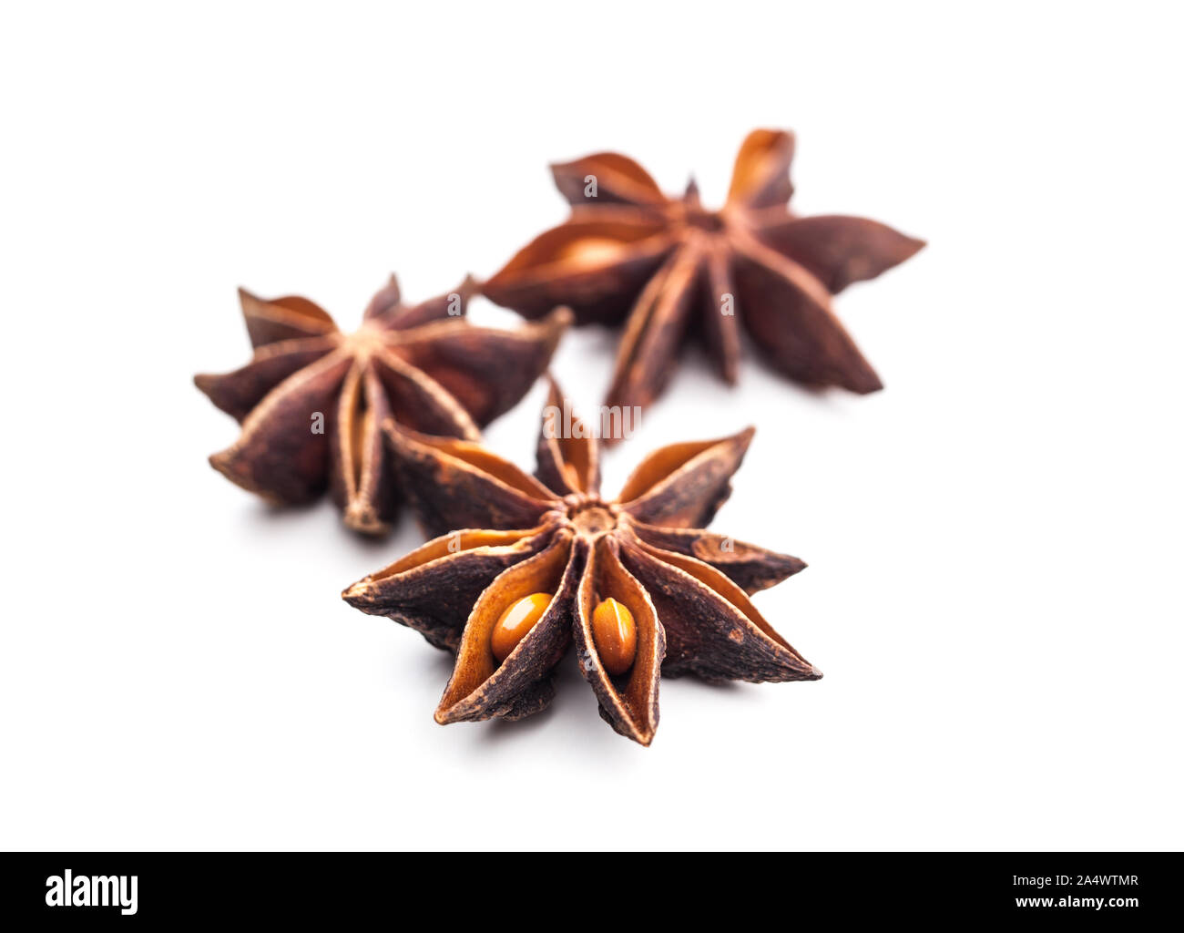 Christmassy spices - star anise Stock Photo