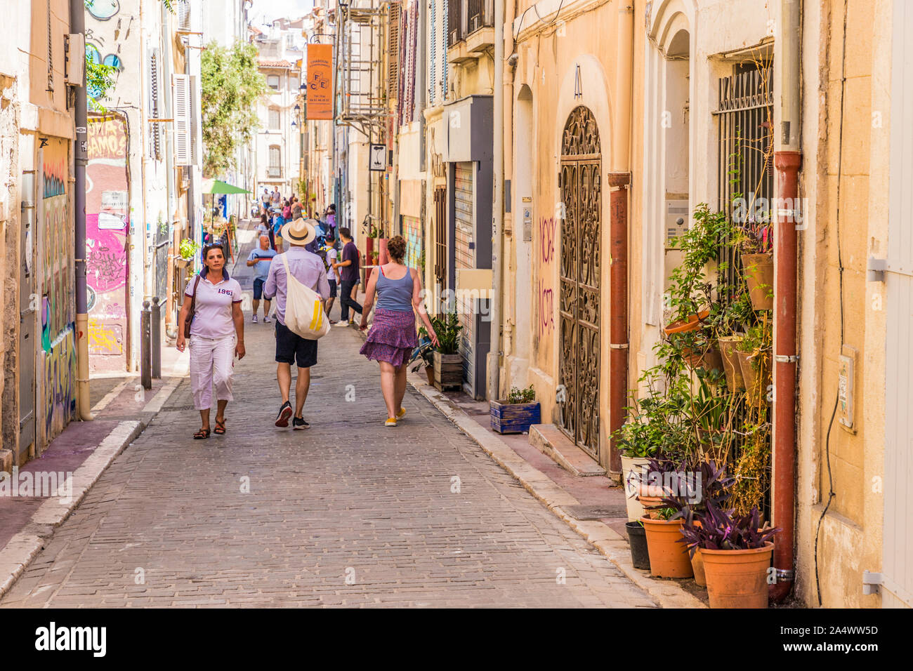 A View in Marseille in France Stock Photo