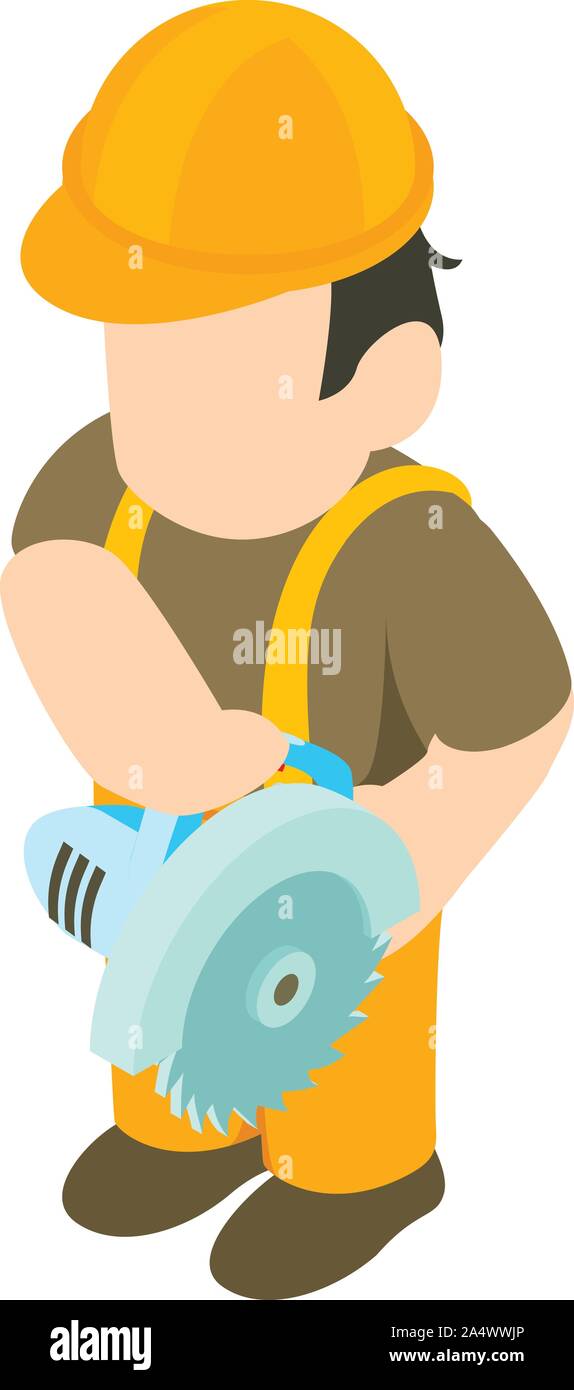 Foreman icon, isometric style Stock Vector