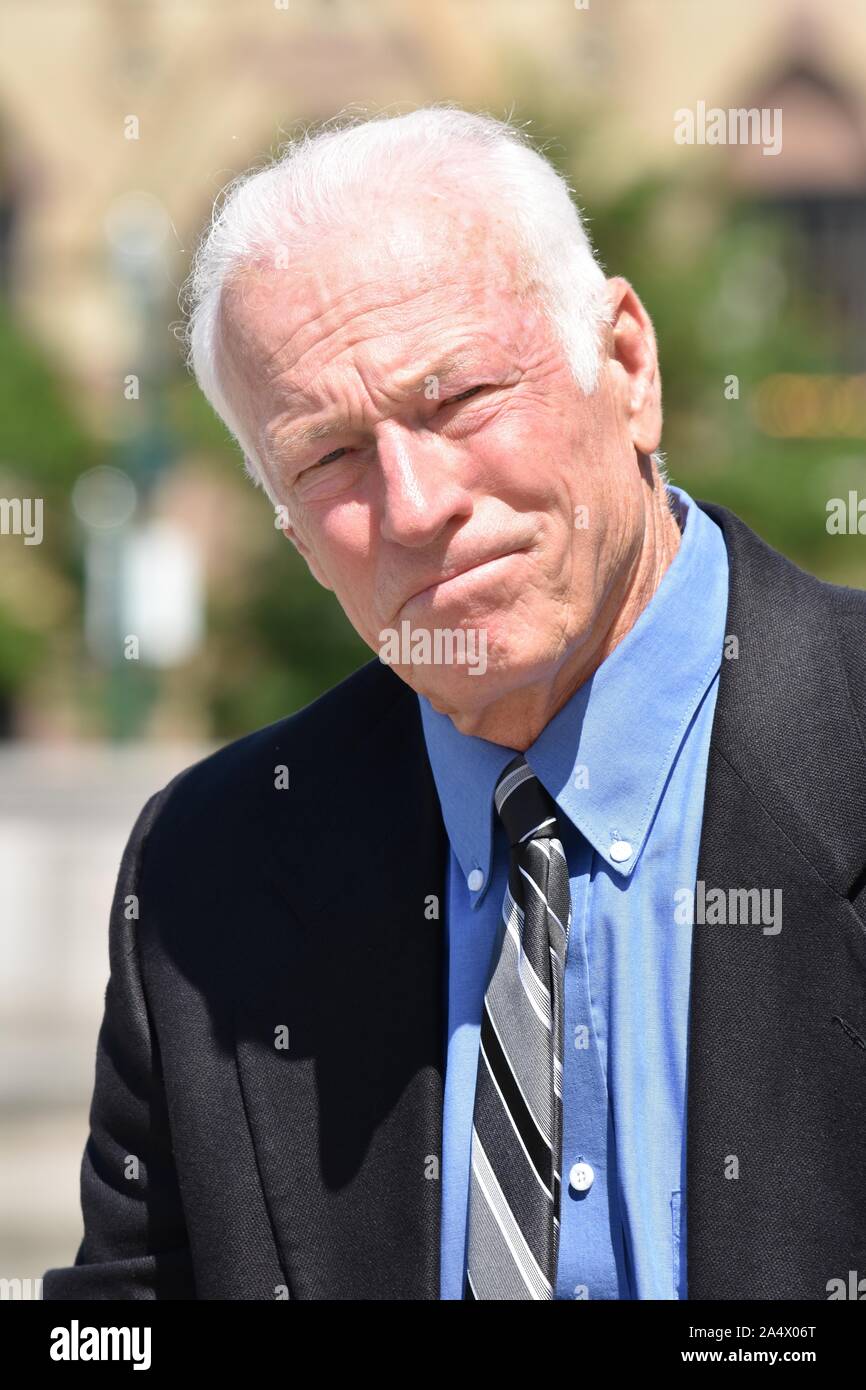 Portrait Of A Businessman Wearing Business Suit Stock Photo - Alamy