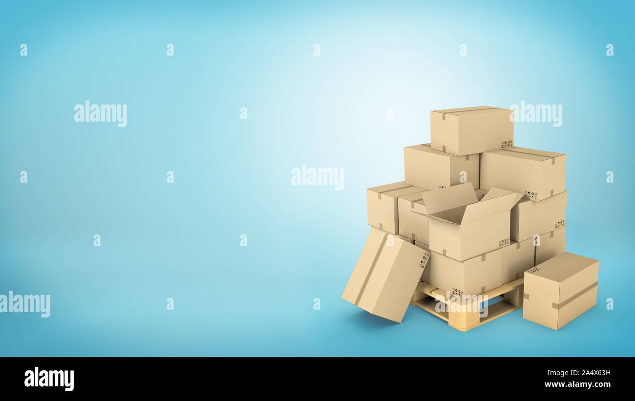 Download Box On Pallet High Resolution Stock Photography And Images Alamy PSD Mockup Templates