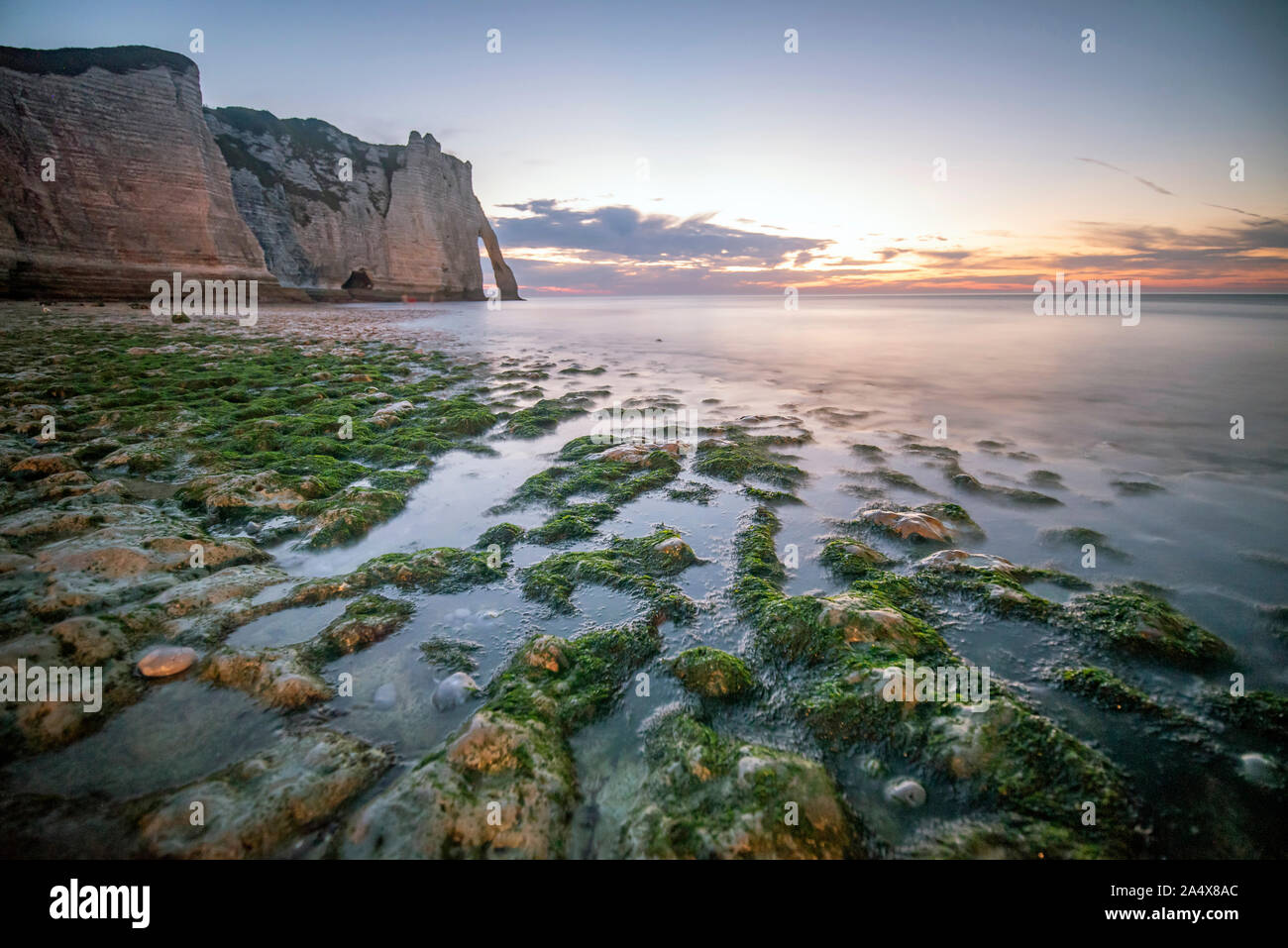 Cliffs of Etretat, Normandy, north of France, Europe Stock Photo - Alamy