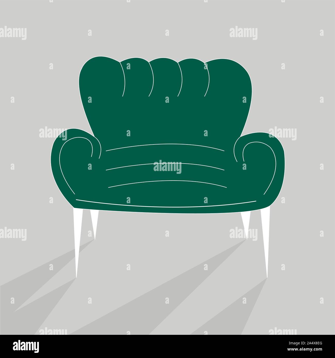 Living room furniture design concept with modern home interior elements ...