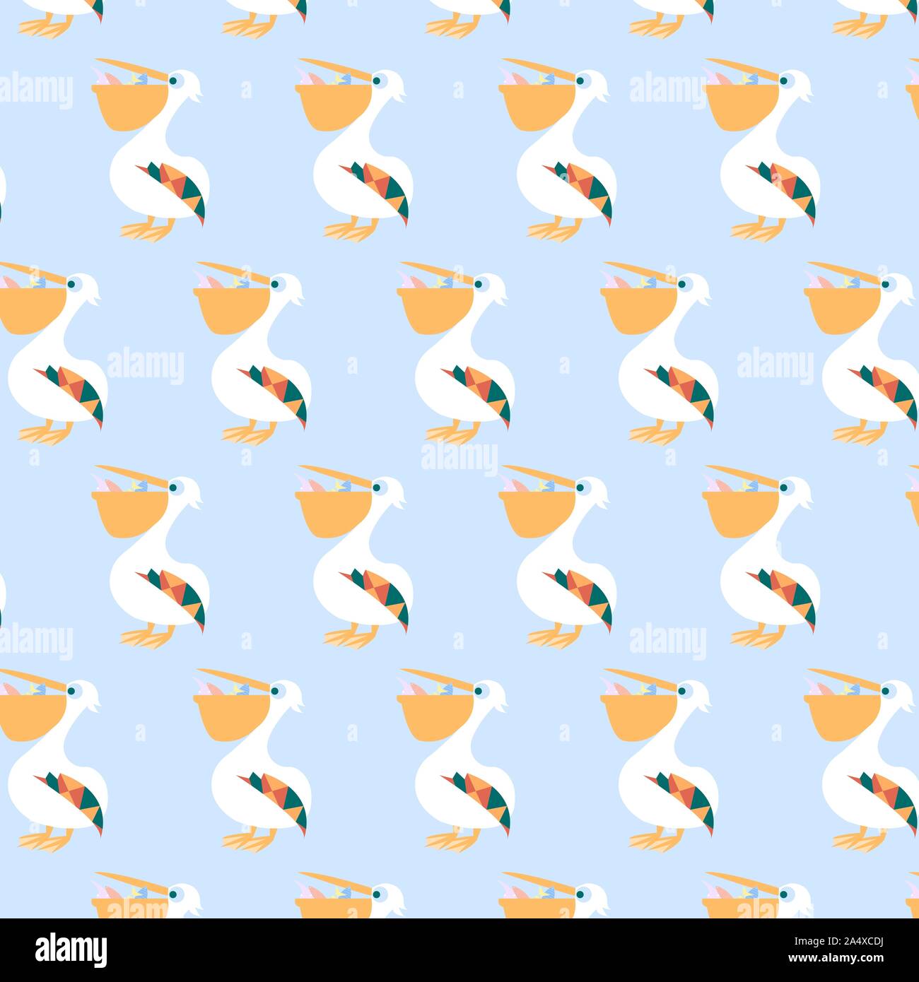 Cute pelican vector cartoon illustration. Wild zoo animal icon ...