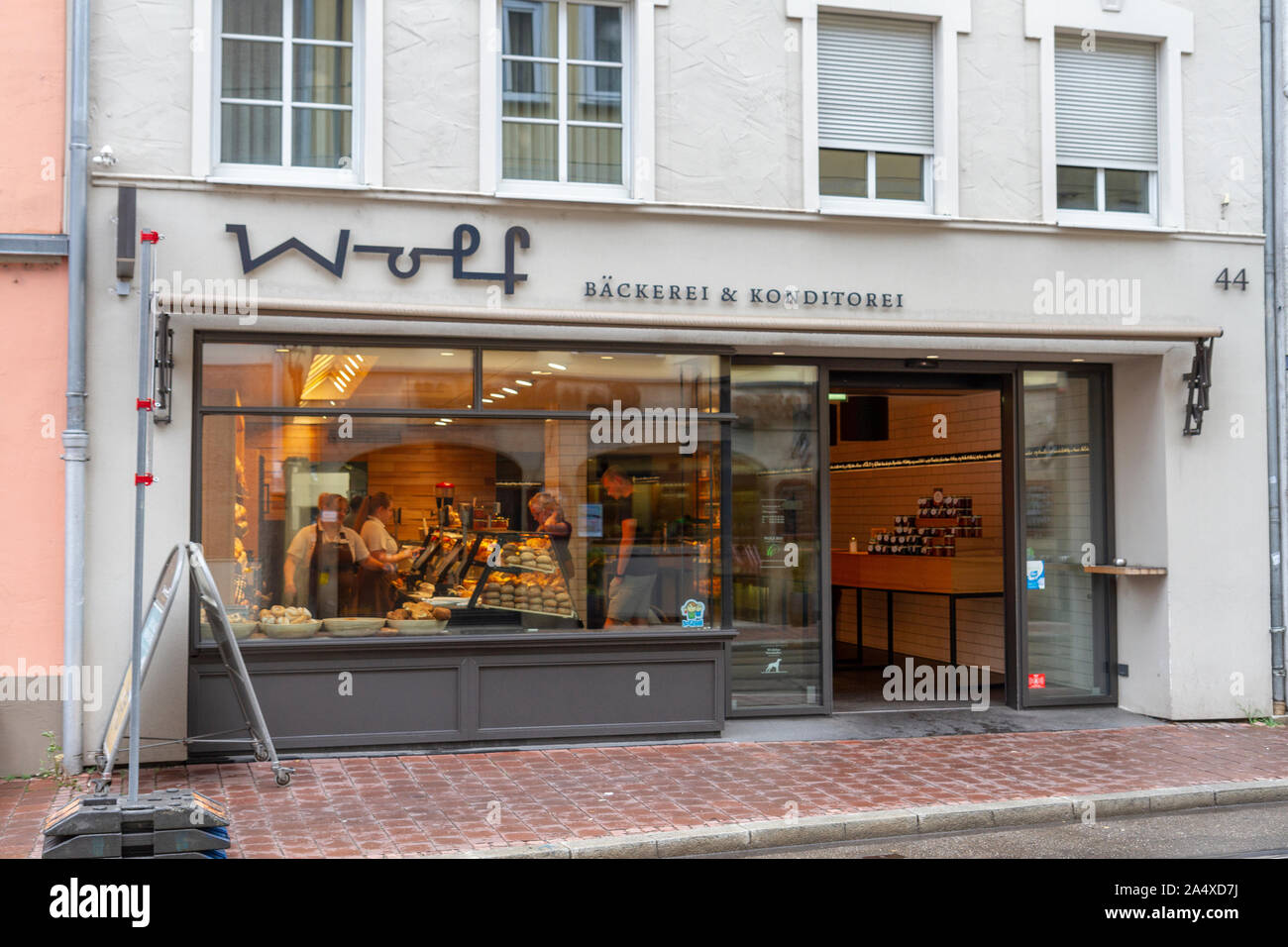 Bäckerei & Konditorei Wolf in Augsburg, Bavaria, Germany Stock Photo - Alamy