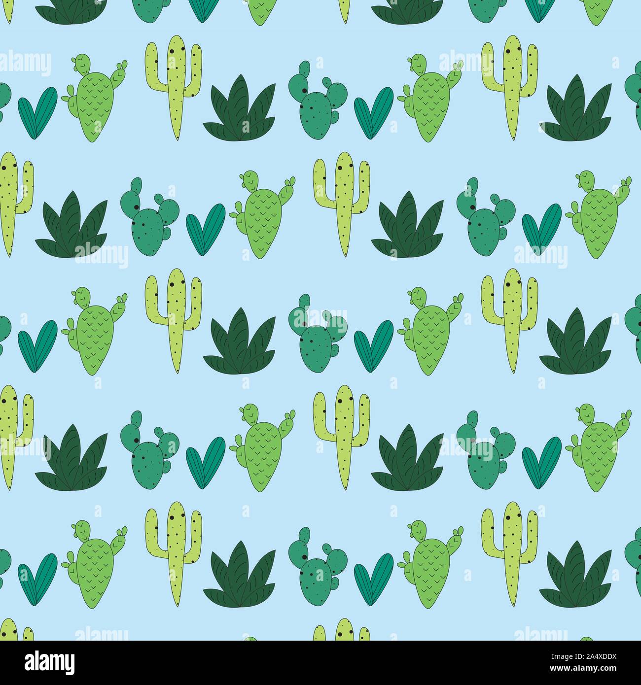 Colorful Cactus Seamless Pattern For Background Notebook Simple Design Modern Abstract Vector Design For Paper Cover Fabric Interior Decor Soft Stock Vector Image Art Alamy