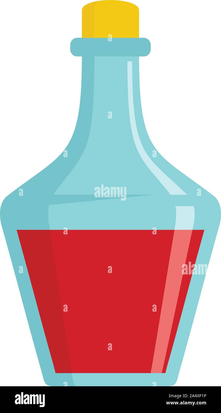 Red potion icon. Flat illustration of red potion vector icon for web ...