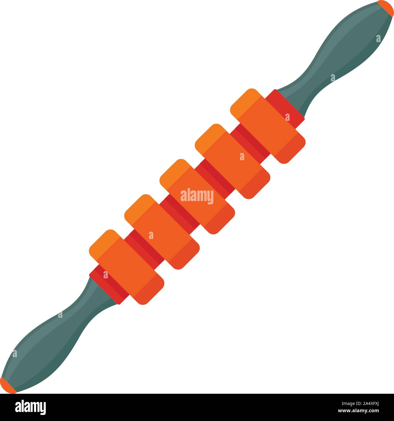 Massage stick icon. Flat illustration of massage stick vector icon for web design Stock Vector