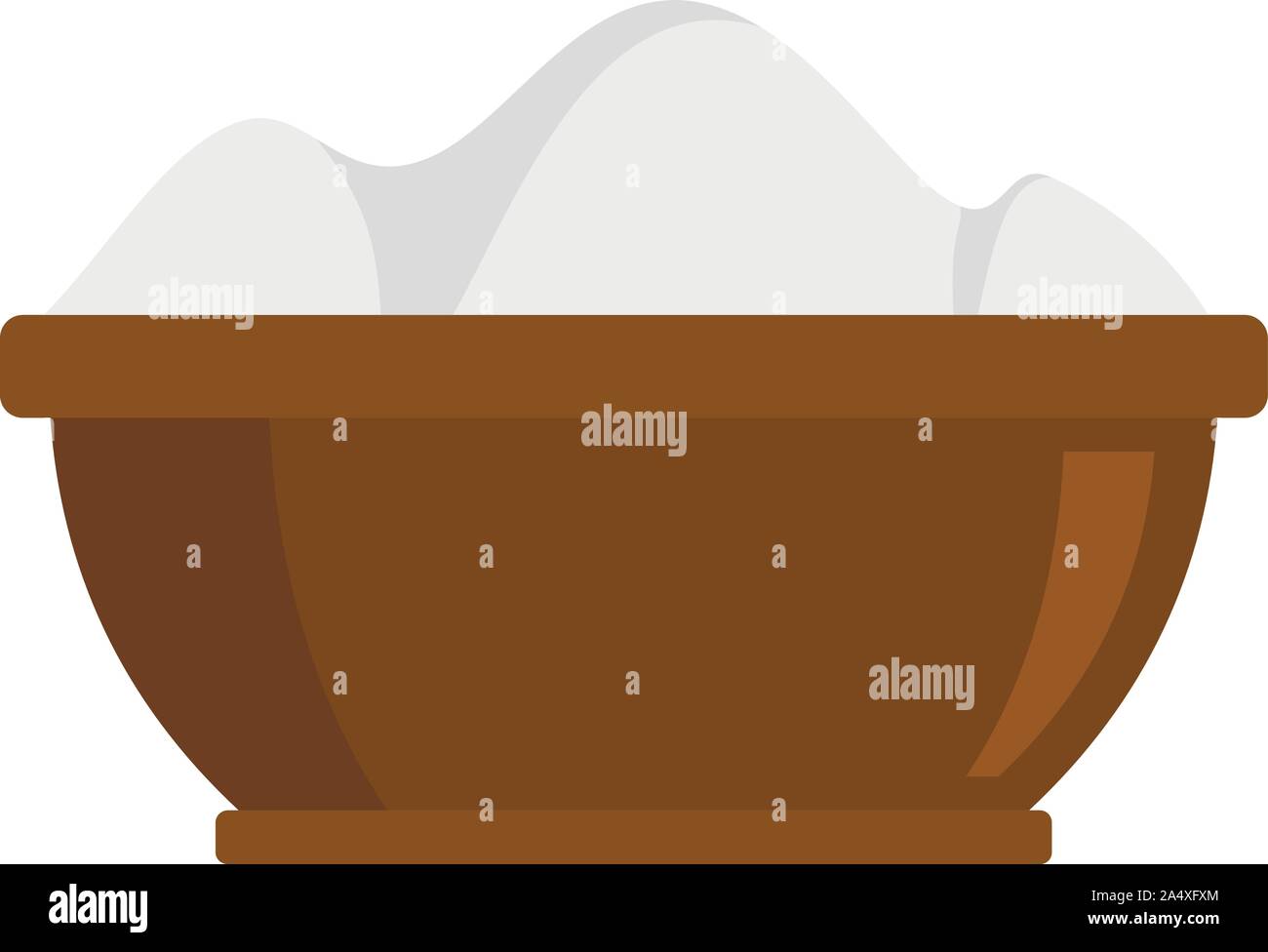 Gymnastics powder icon. Flat illustration of gymnastics powder vector