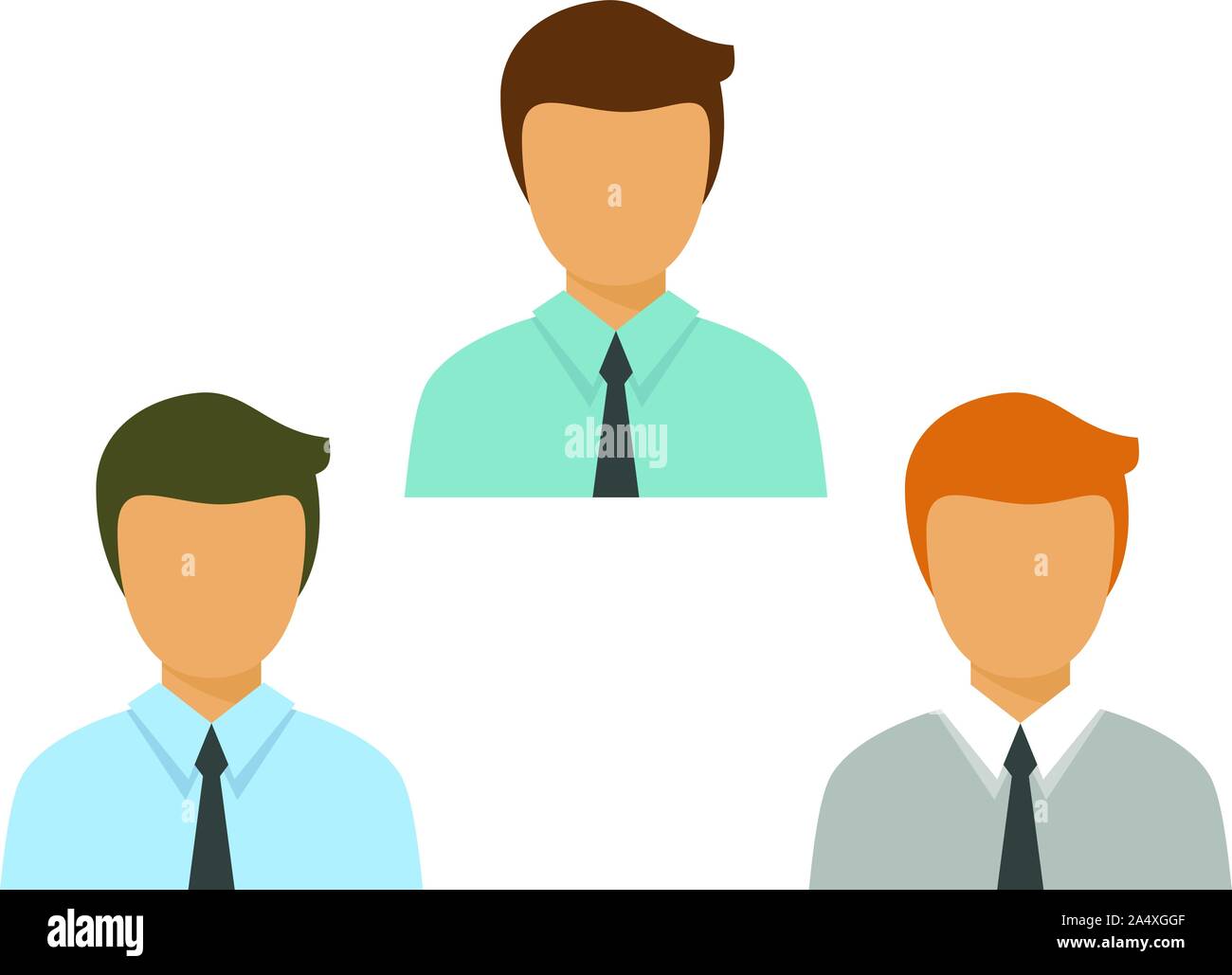 Teamwork icon. Flat illustration of teamwork vector icon for web design Stock Vector