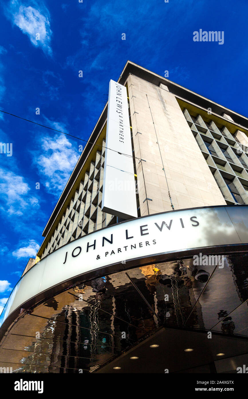Exterior of John Lewis department store on Oxford Street, London, UK Stock Photo