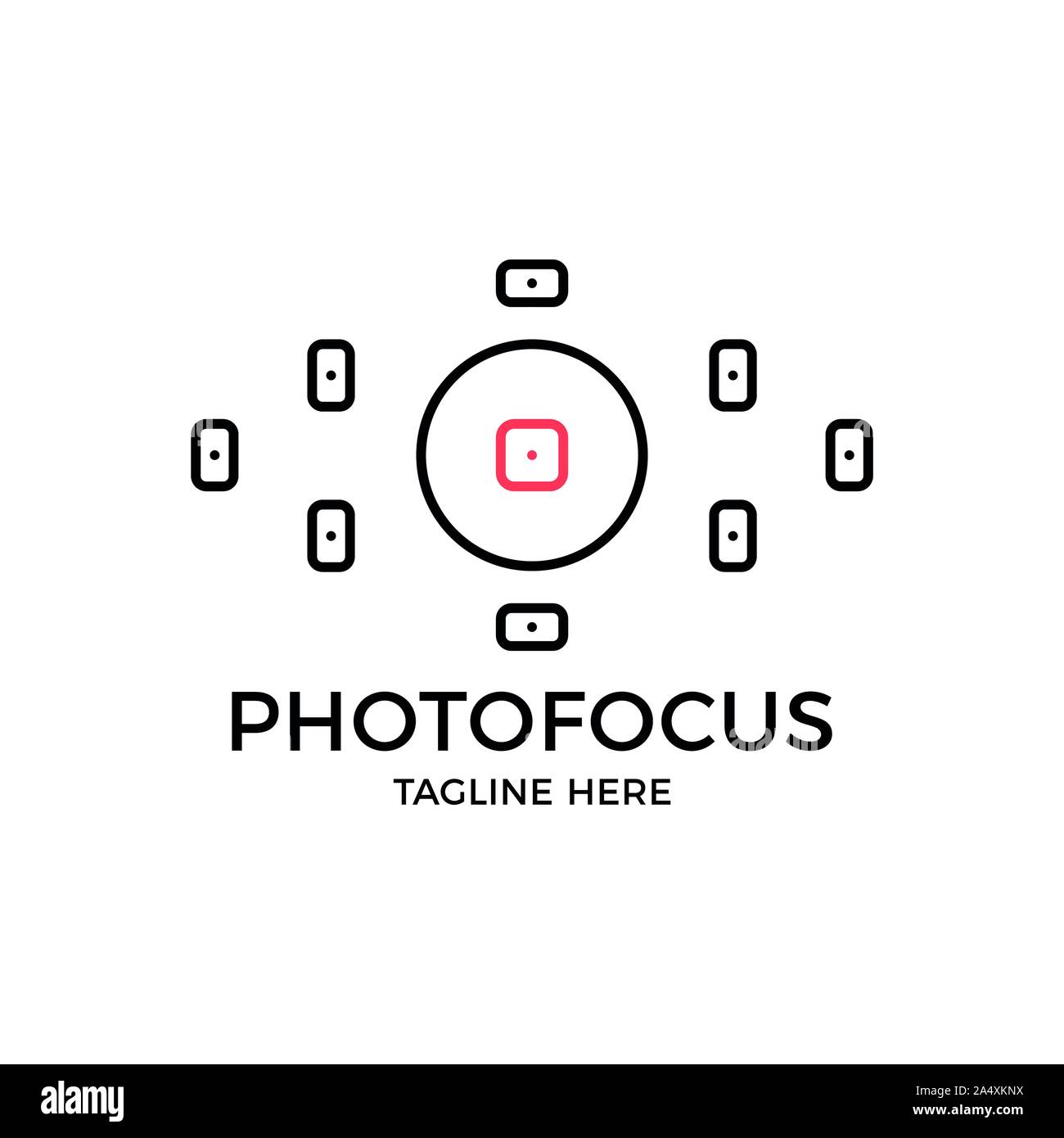 Viewfinder vector icon. Photo focus camera logo. Simple illustration