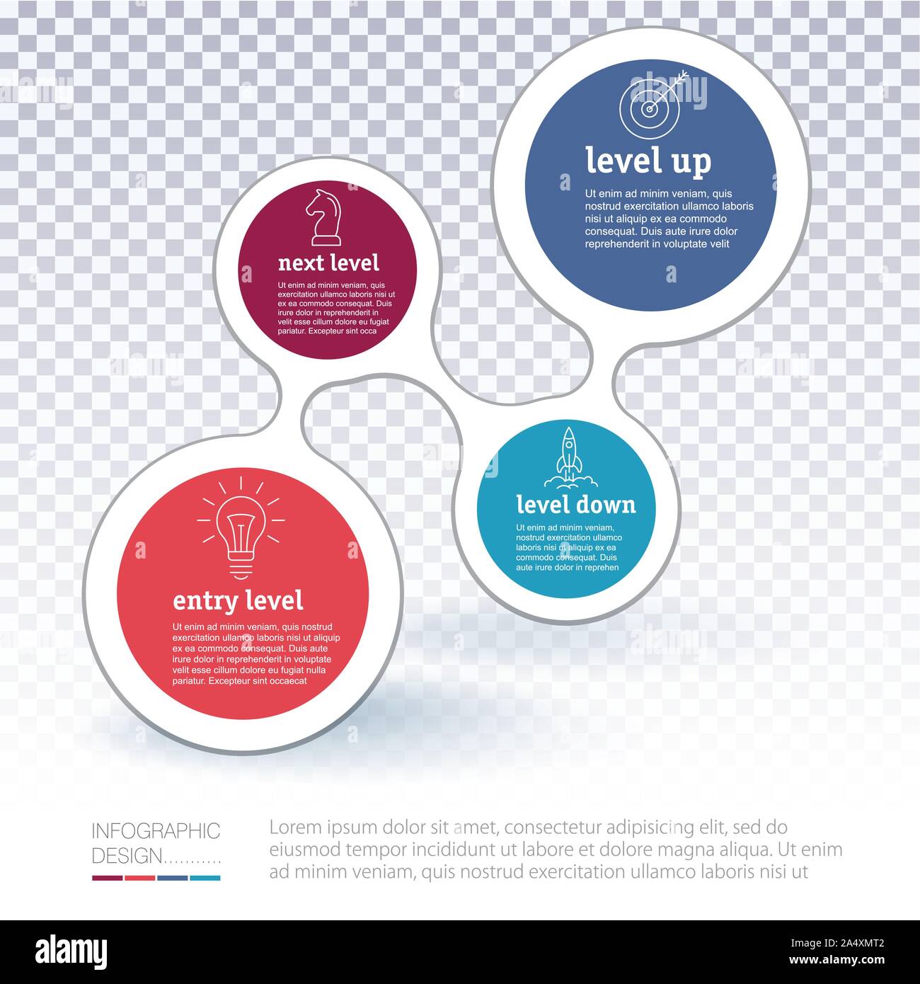 Vector infographics template. Stock Vector