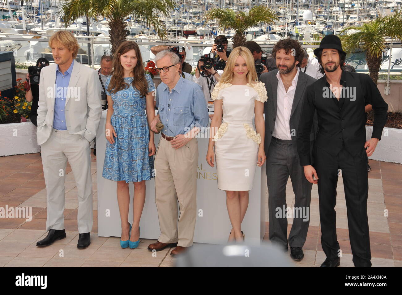 Woody Allen Lea Seydoux Rachel Mcadams High Resolution Stock ...