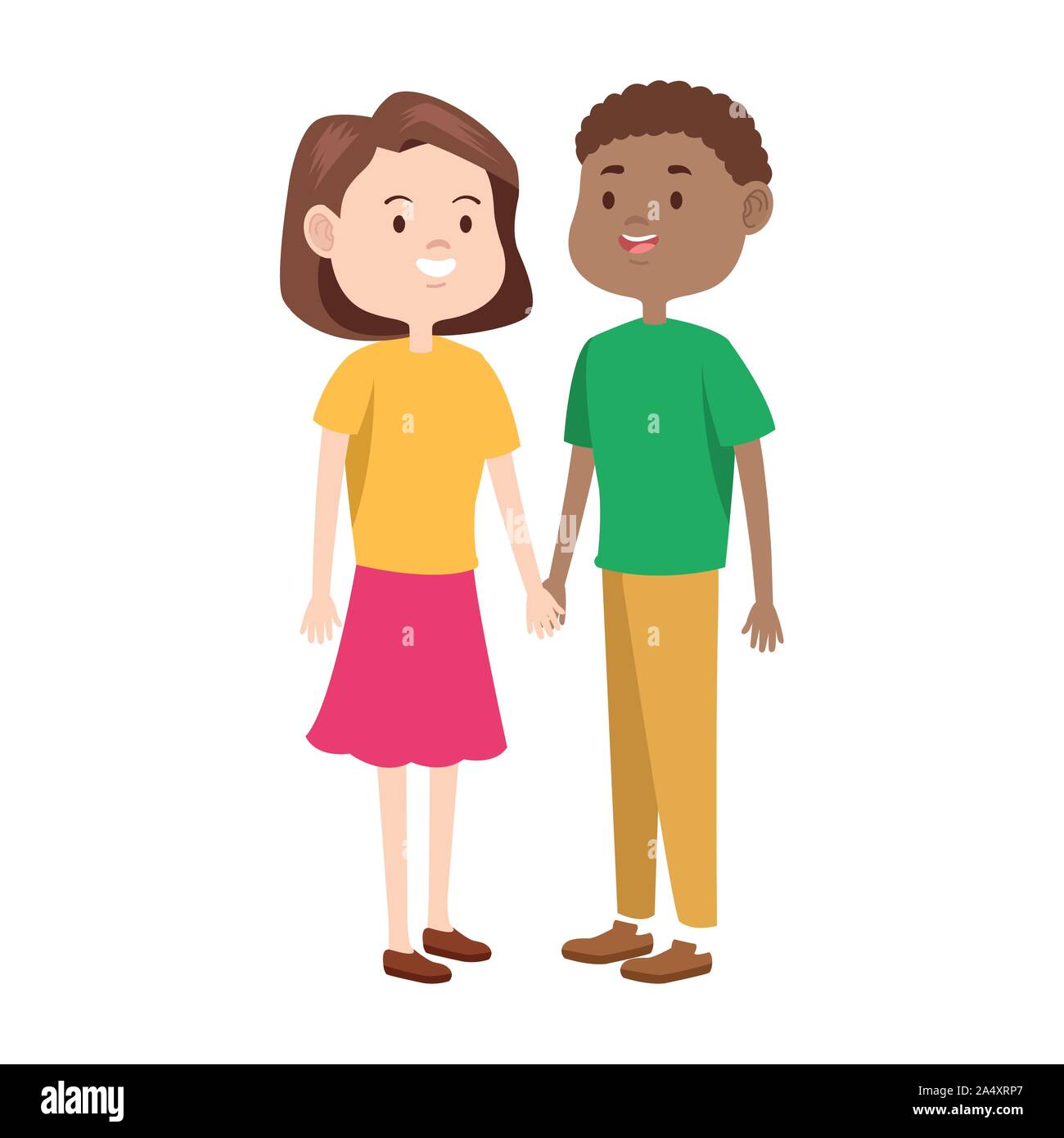 teen couple standing icon, flat design Stock Vector Image & Art - Alamy
