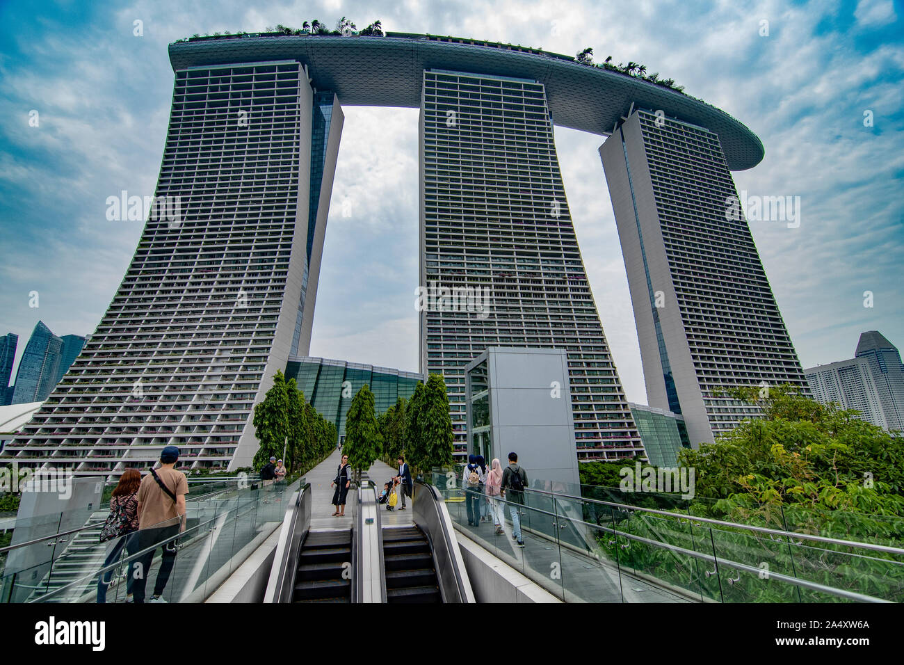 Singapore marina bay rooftop hi-res stock photography and images - Alamy
