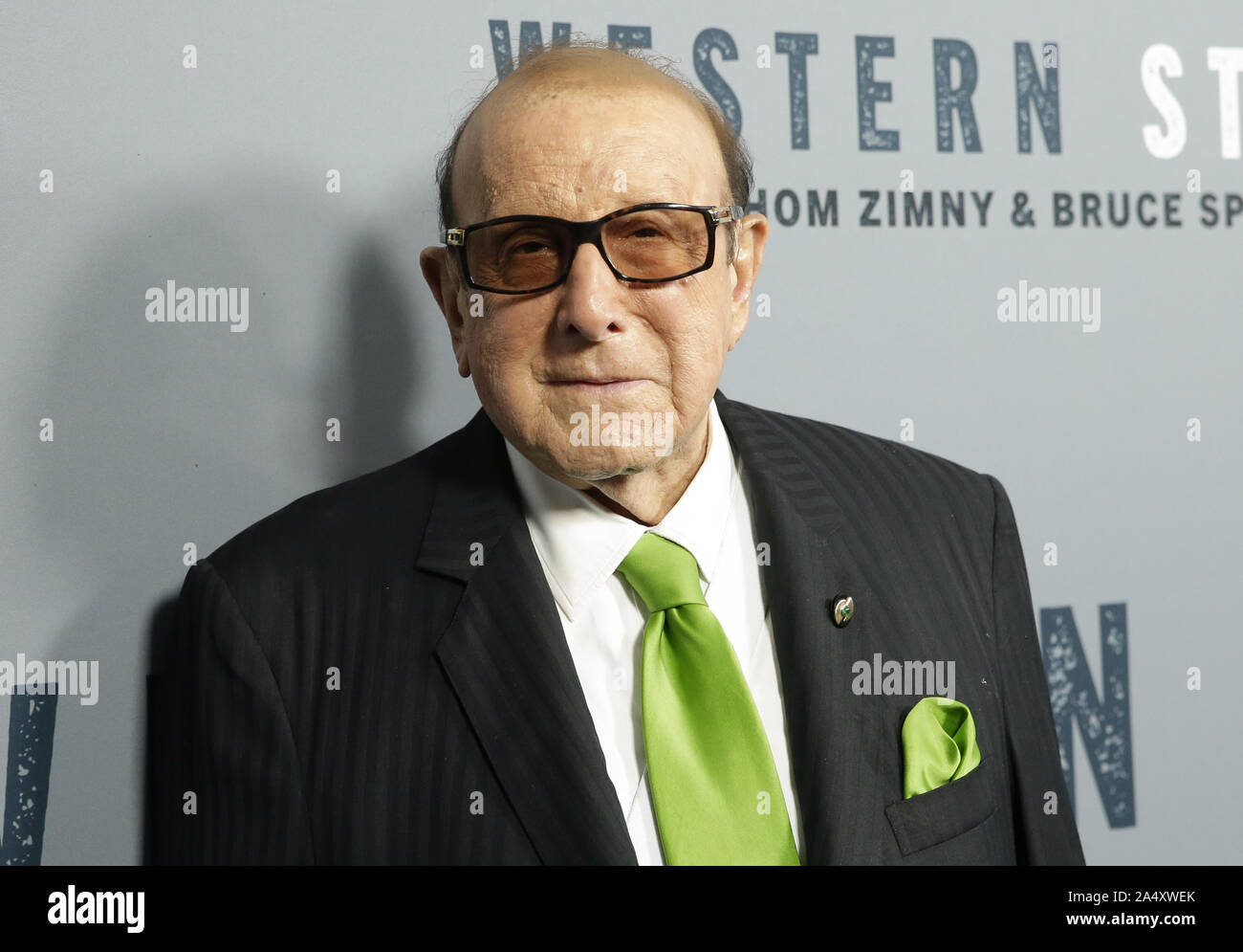 New York, United States. 16th Oct, 2019. Clive Davis arrives on the red carpet at the New York special screening of 'Western Stars' at Metrograph in New York City on Wednesday, October 16, 2019. Photo by John Angelillo/UPI Credit: UPI/Alamy Live News Stock Photo