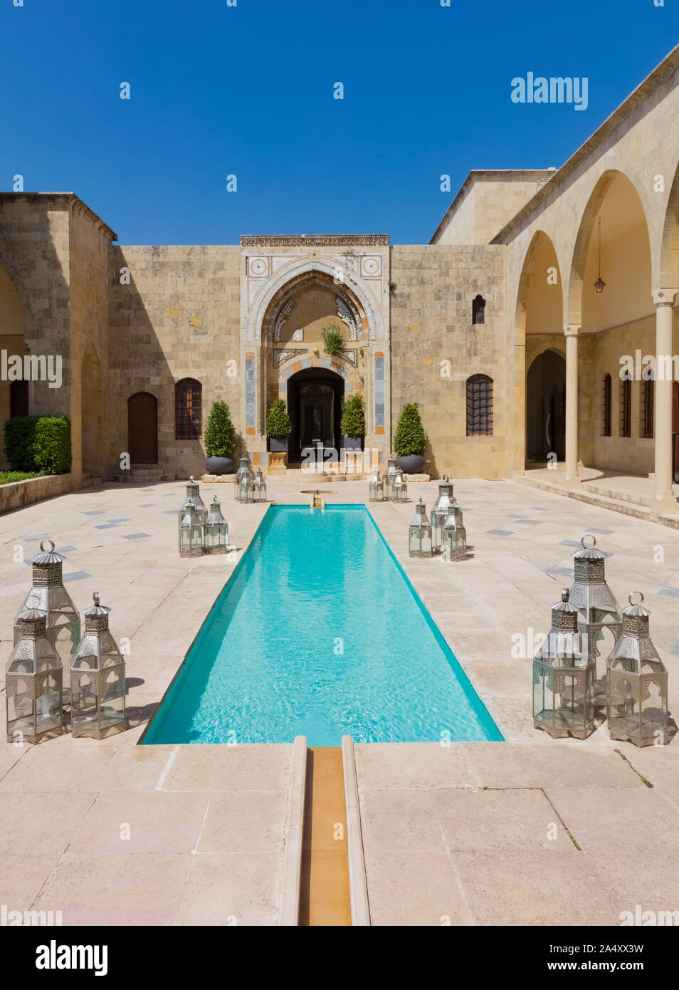 Mir Amin Palace Hotel  Beit ed-Dine in mount Lebanon Middle east Stock Photo
