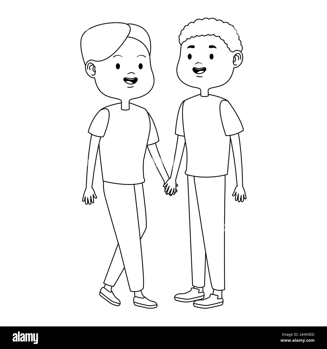 happy teenage couple icon, flat design Stock Vector Image & Art - Alamy