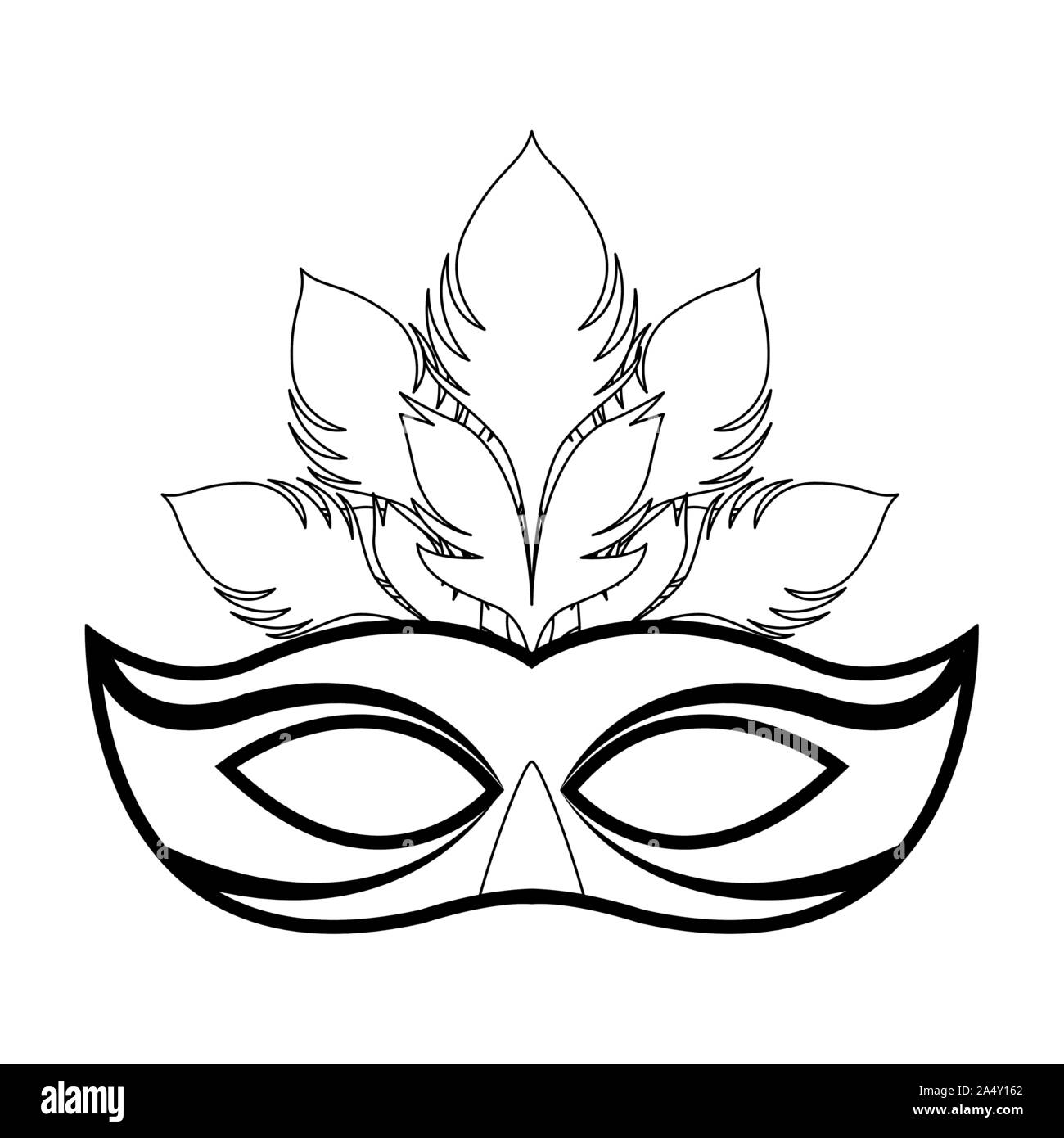 flat design of Masquerade mask icon Stock Vector Image & Art - Alamy