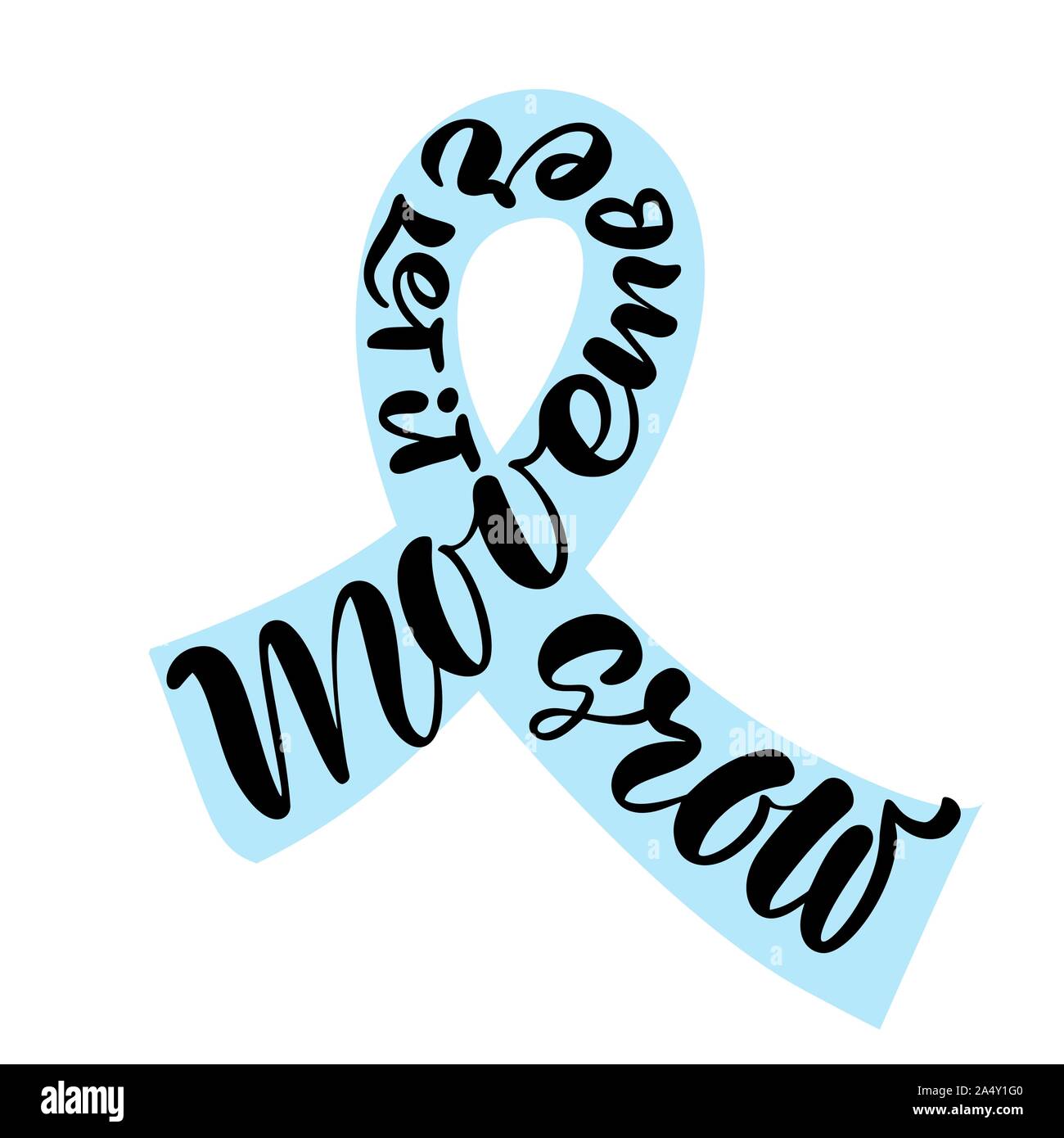 Movember, raise awareness of men's health issues. Vector background with text, ribbon and moustache. Prostate Cancer awareness Stock Vector