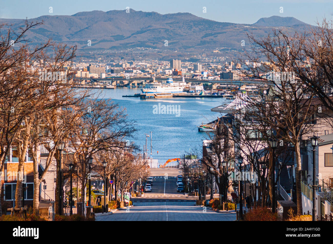 Hakodate japan street harbour hi-res stock photography and