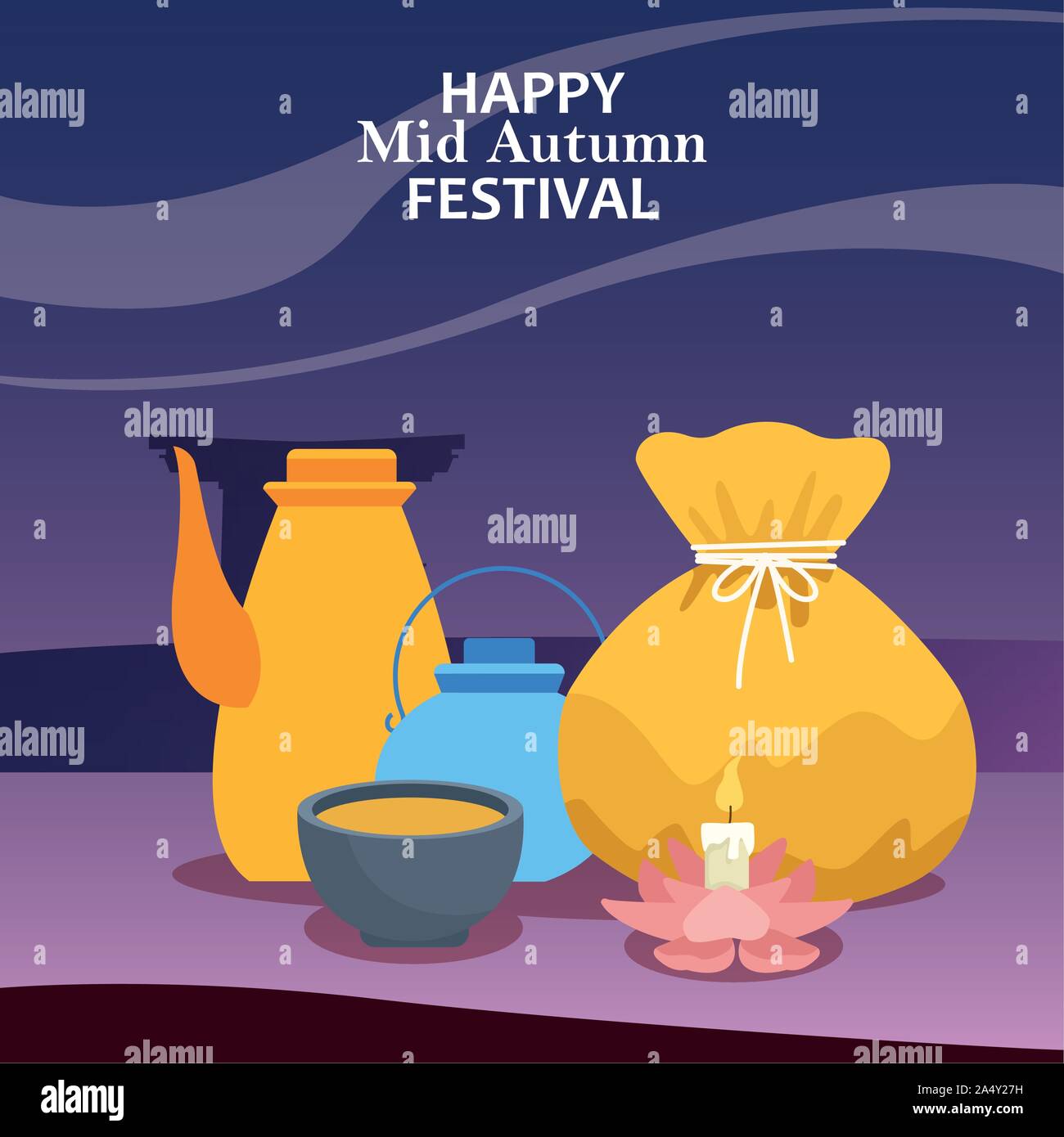 Happy mid autumn festival design Stock Vector Image & Art - Alamy