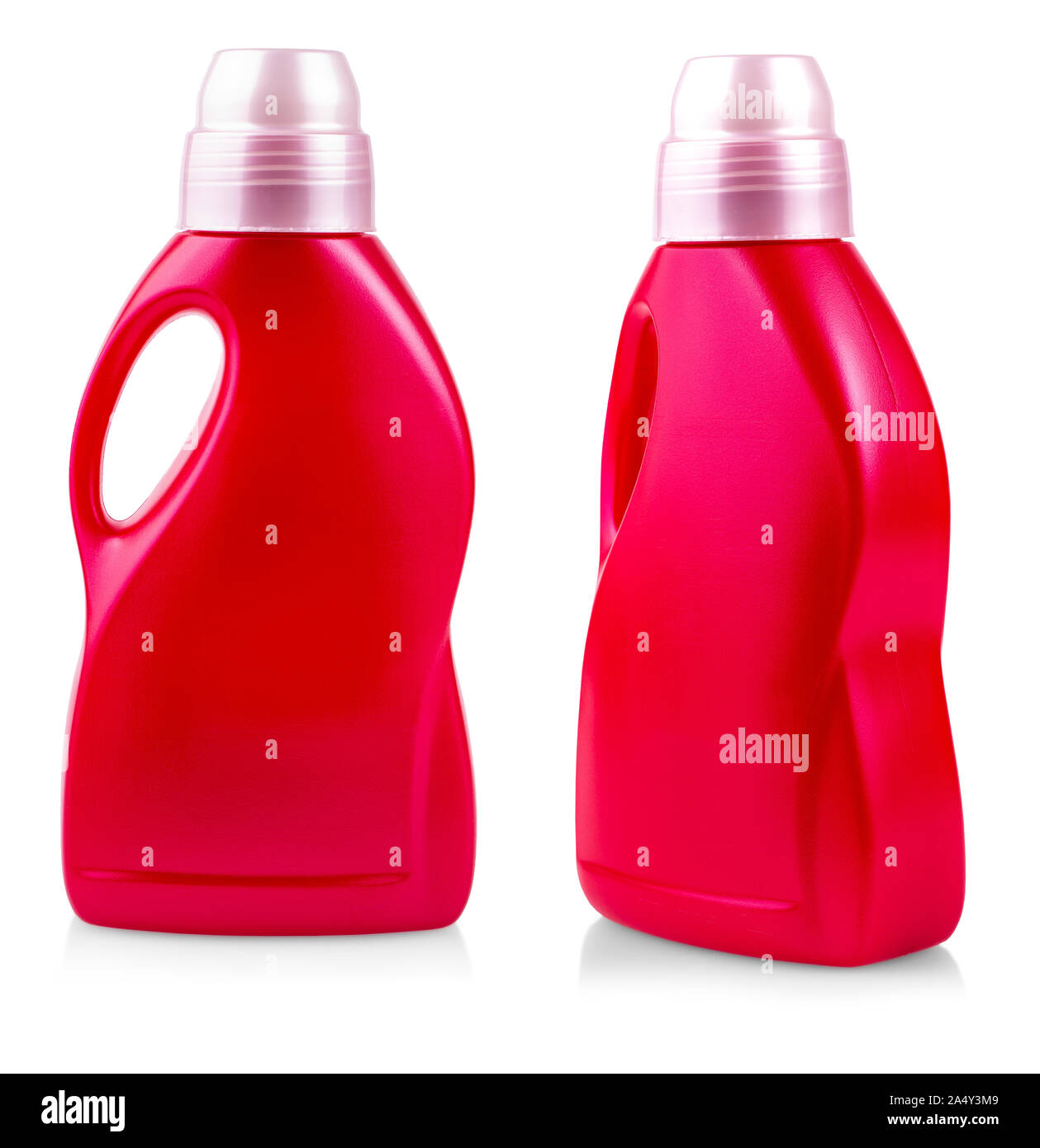 The Red plastic bottle isolated on white background Stock Photo - Alamy