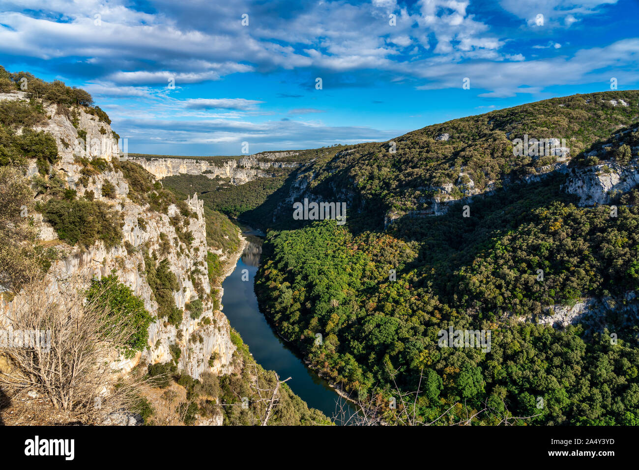 River in the beautiful Ardeche gorge in france Stock Photo - Alamy
