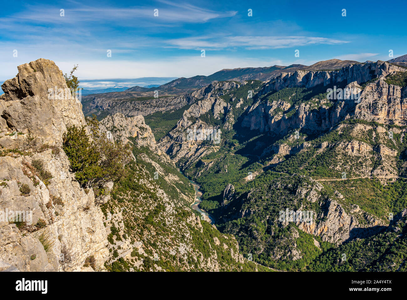 Verdon Gorge, Gorges du Verdon in French Alps, Provence, France Stock Photo