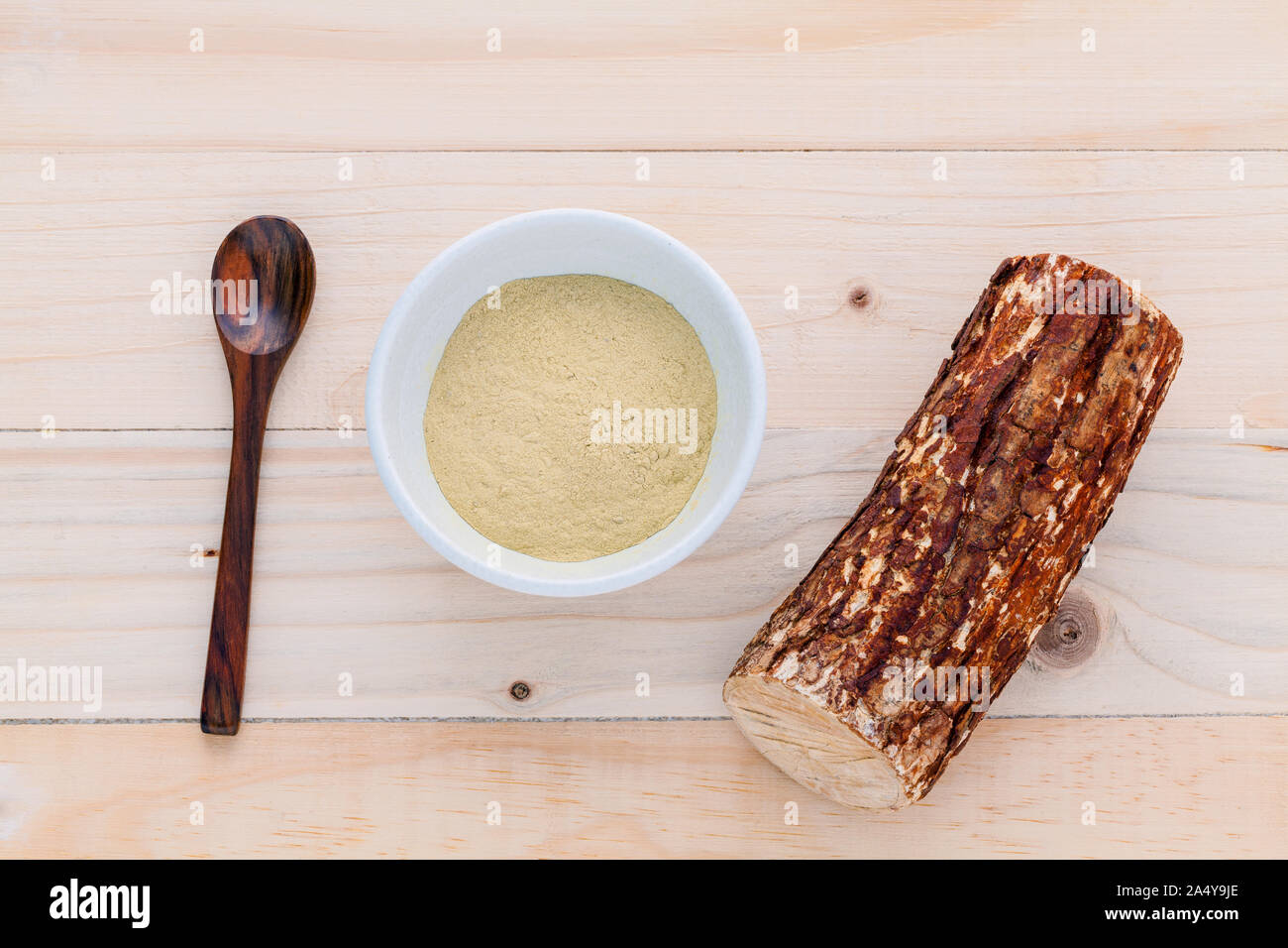 Natural Spa Ingredients Tanaka traditional skin care from Myanmar Stock