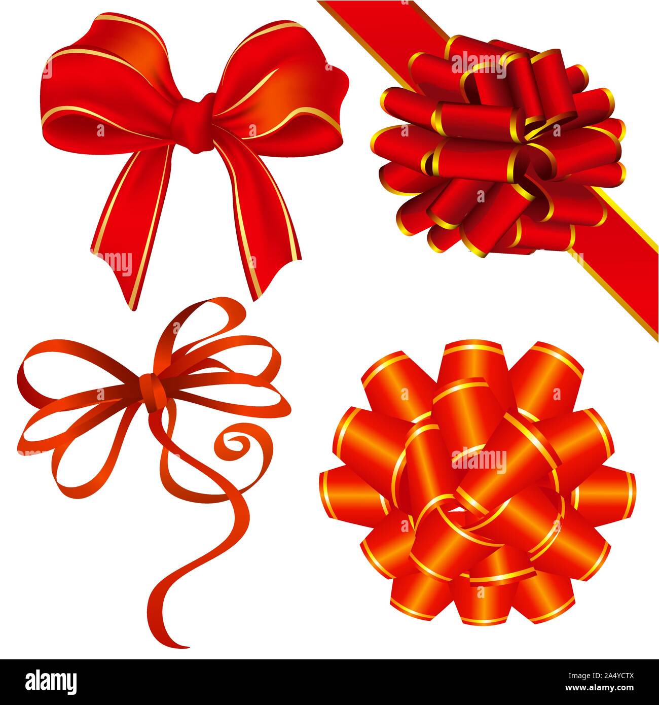 Silk red ribbon spiral Stock Vector Images - Alamy
