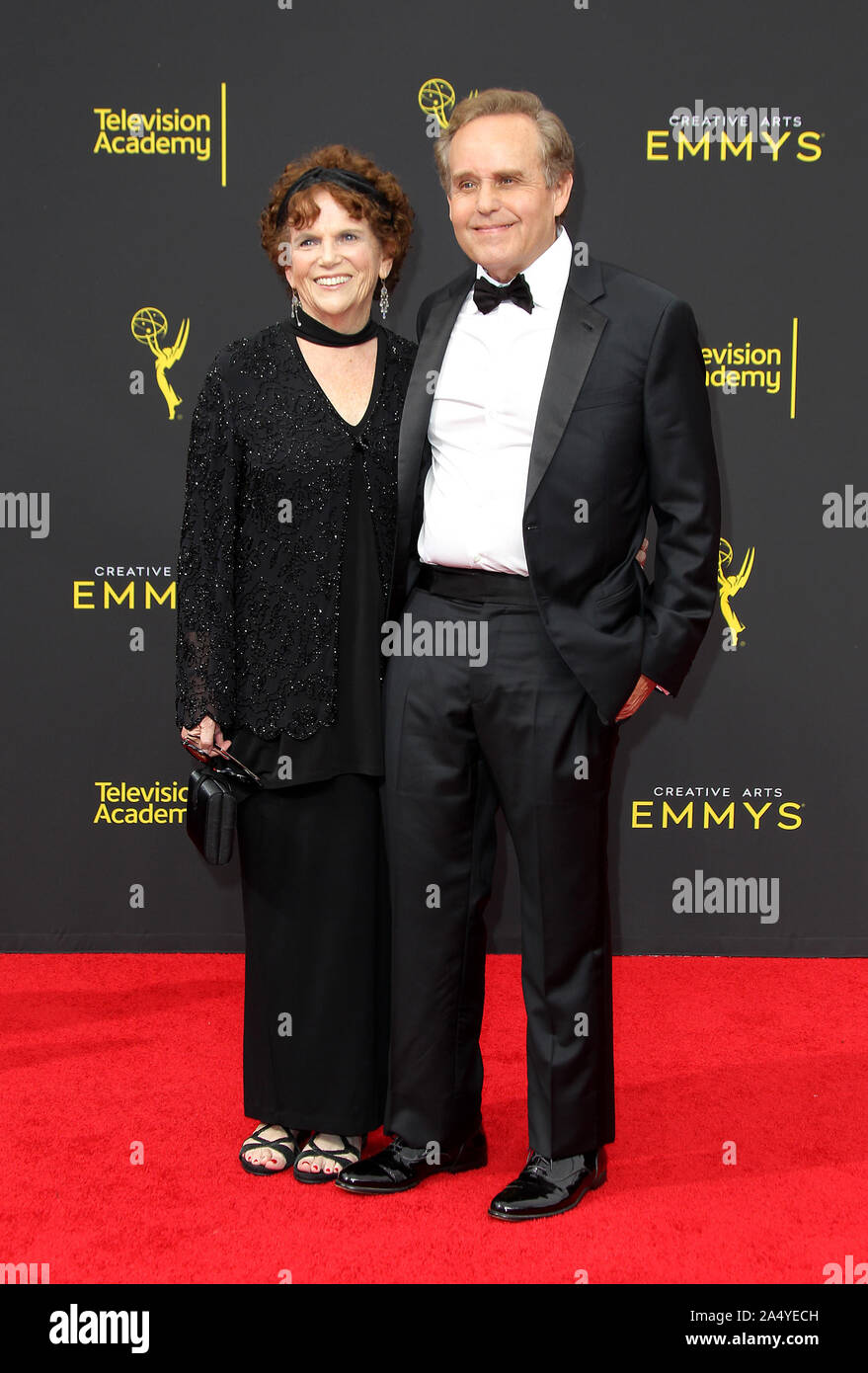 Creative Arts Emmy 2019 - Day 2 Arrivals held at the Microsoft Theatre in Los Angeles, California. Featuring: Peter MacNicol, Martha Cumming Where: Los Angeles, California, United States When: 16 Sep 2019 Credit: Adriana M. Barraza/WENN.com Stock Photo
