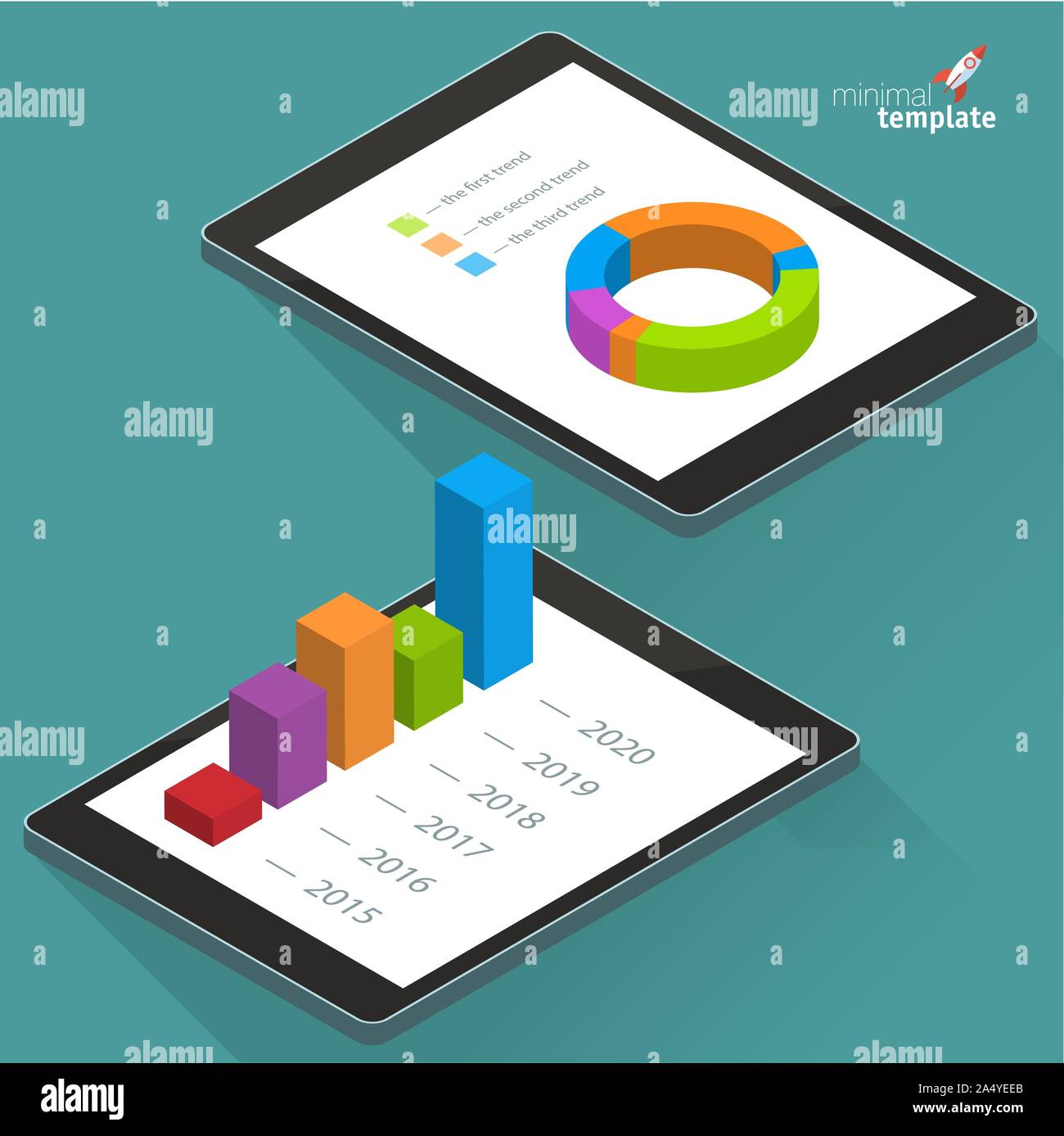 tablett computer vector design elements Stock Vector