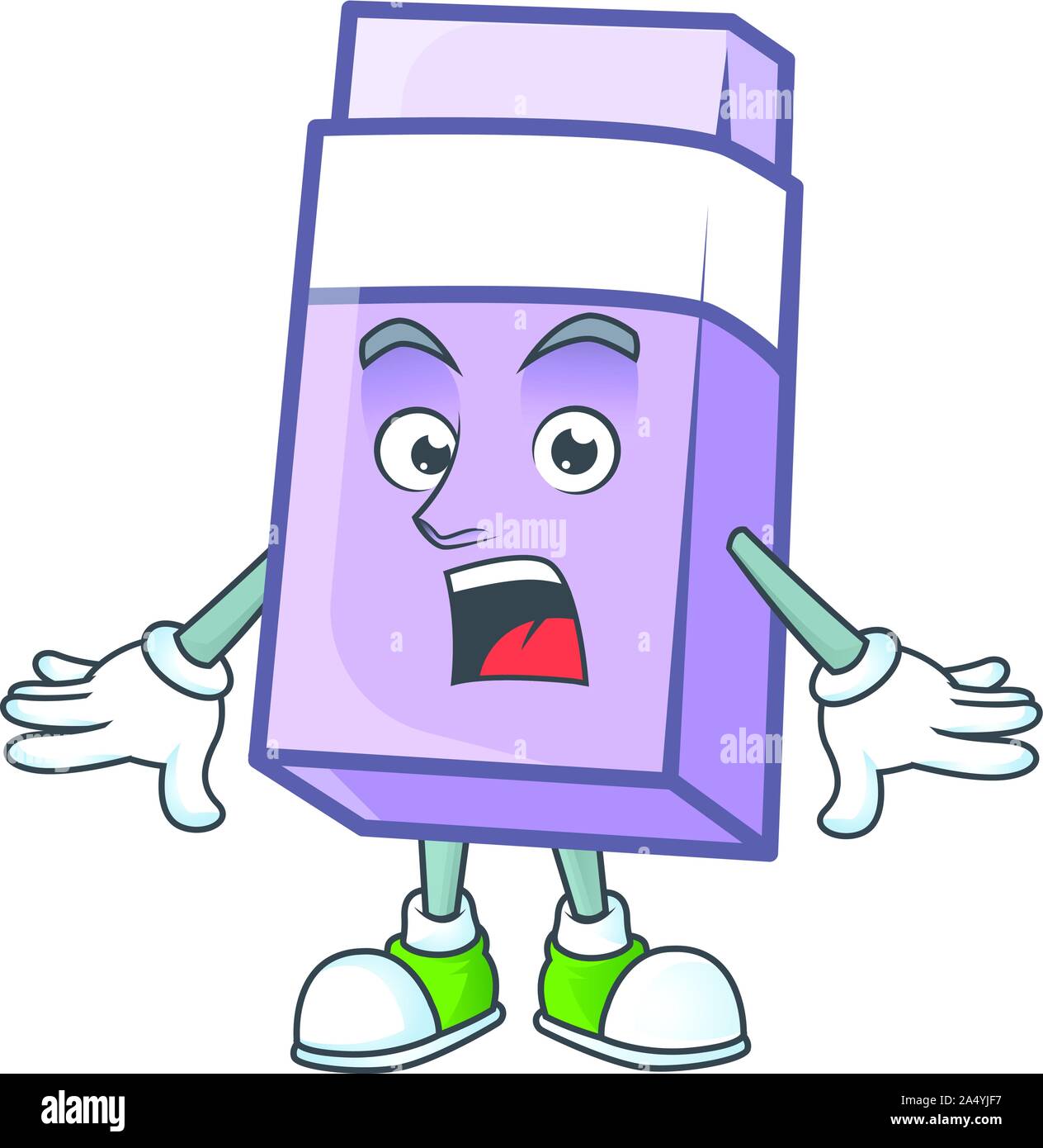 Surprised icon eraser cartoon in the character Stock Vector Image & Art ...