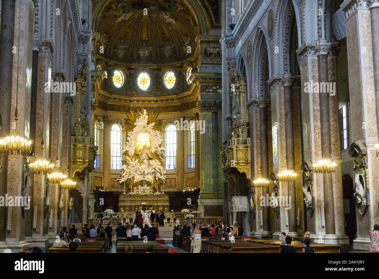 Italy, Campania, Naples, Santa Maria Assunta cathedral Stock Photo