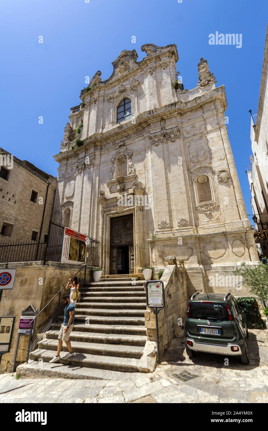 Italy, Apulia, Ostuni, San Vito Martire church Stock Photo