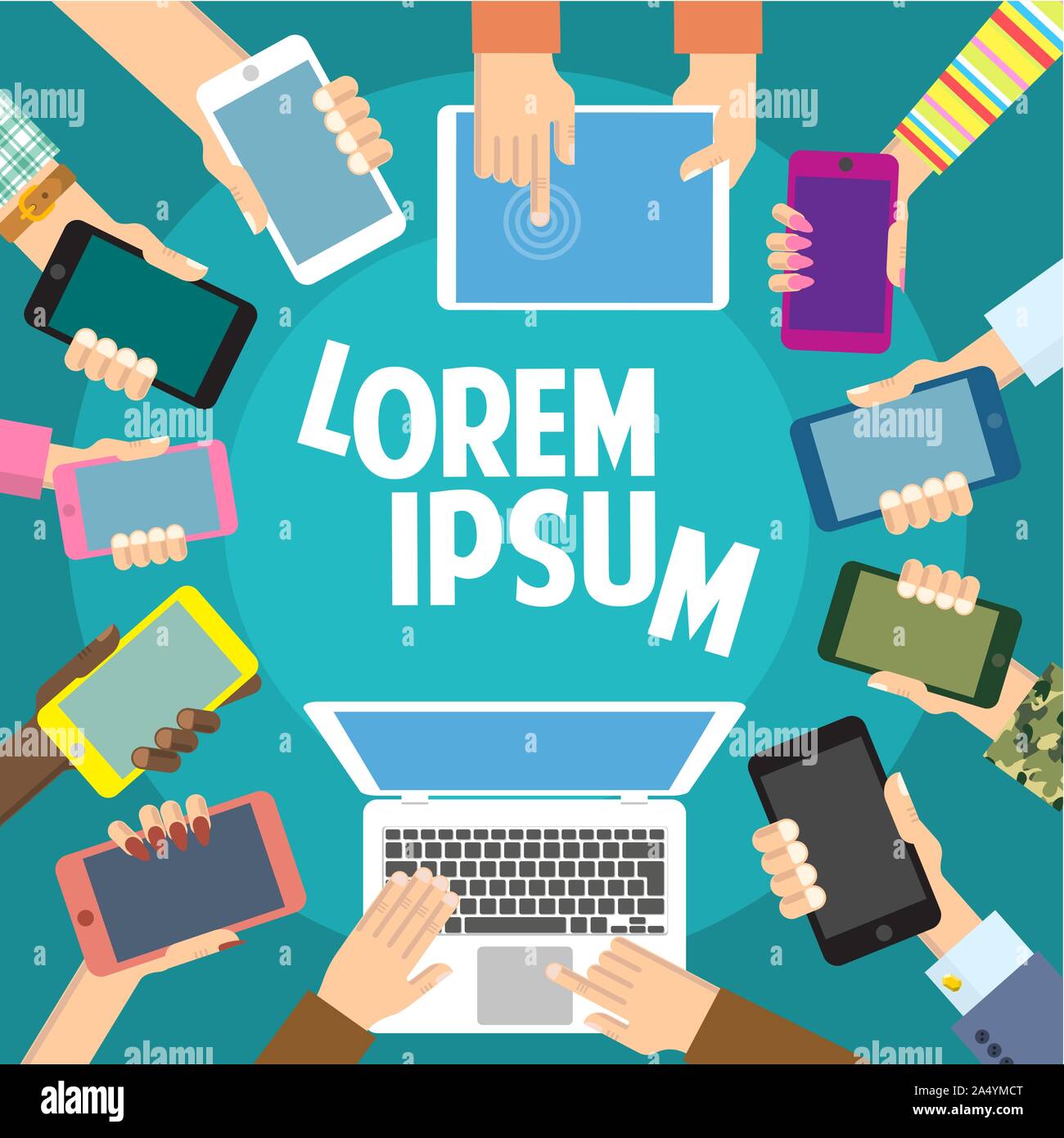 Social media infographic concept Stock Vector Image & Art - Alamy