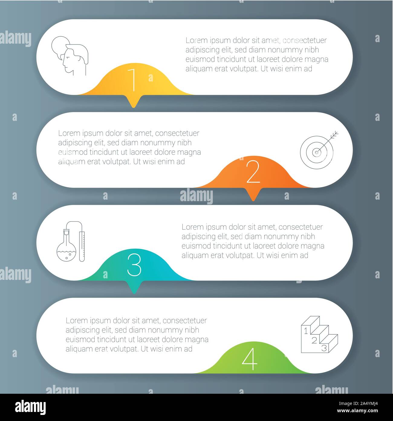 step by step vector template Stock Vector Image & Art - Alamy