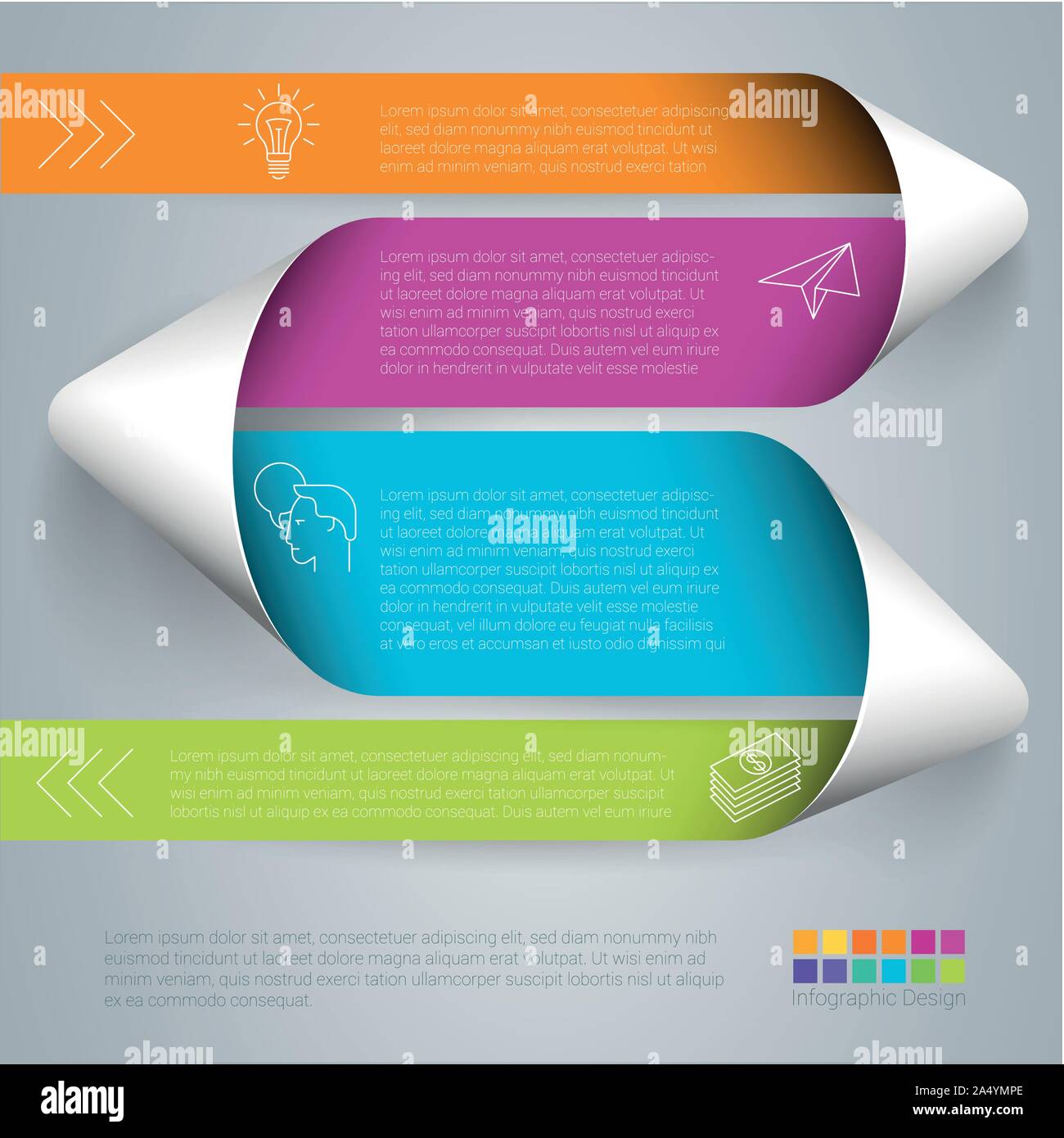 step by step vector template Stock Vector Image & Art - Alamy
