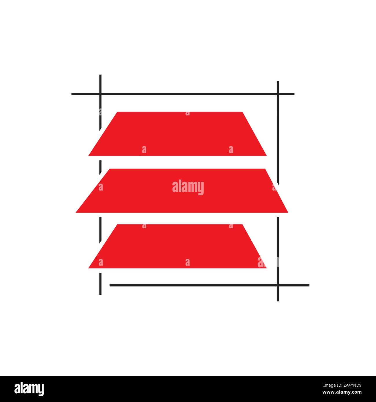 racks storage logo symbol design vector illustration concept Stock Vector