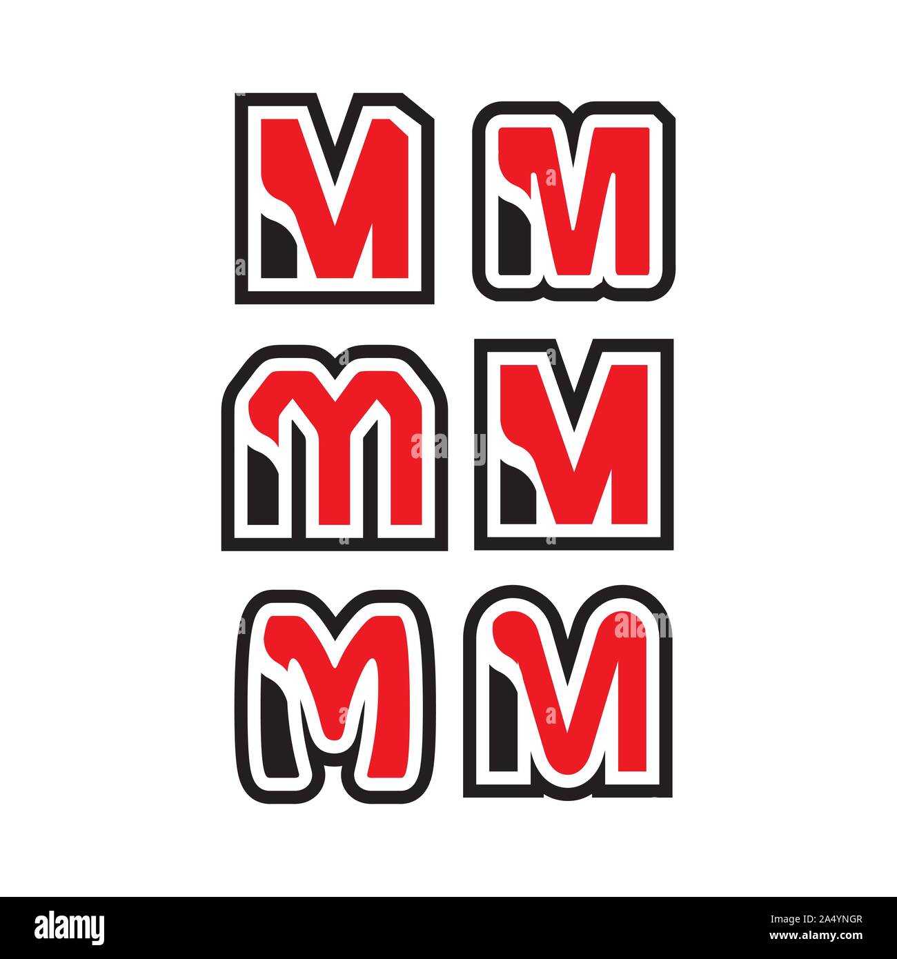 Letter m vectors hi-res stock photography and images - Alamy