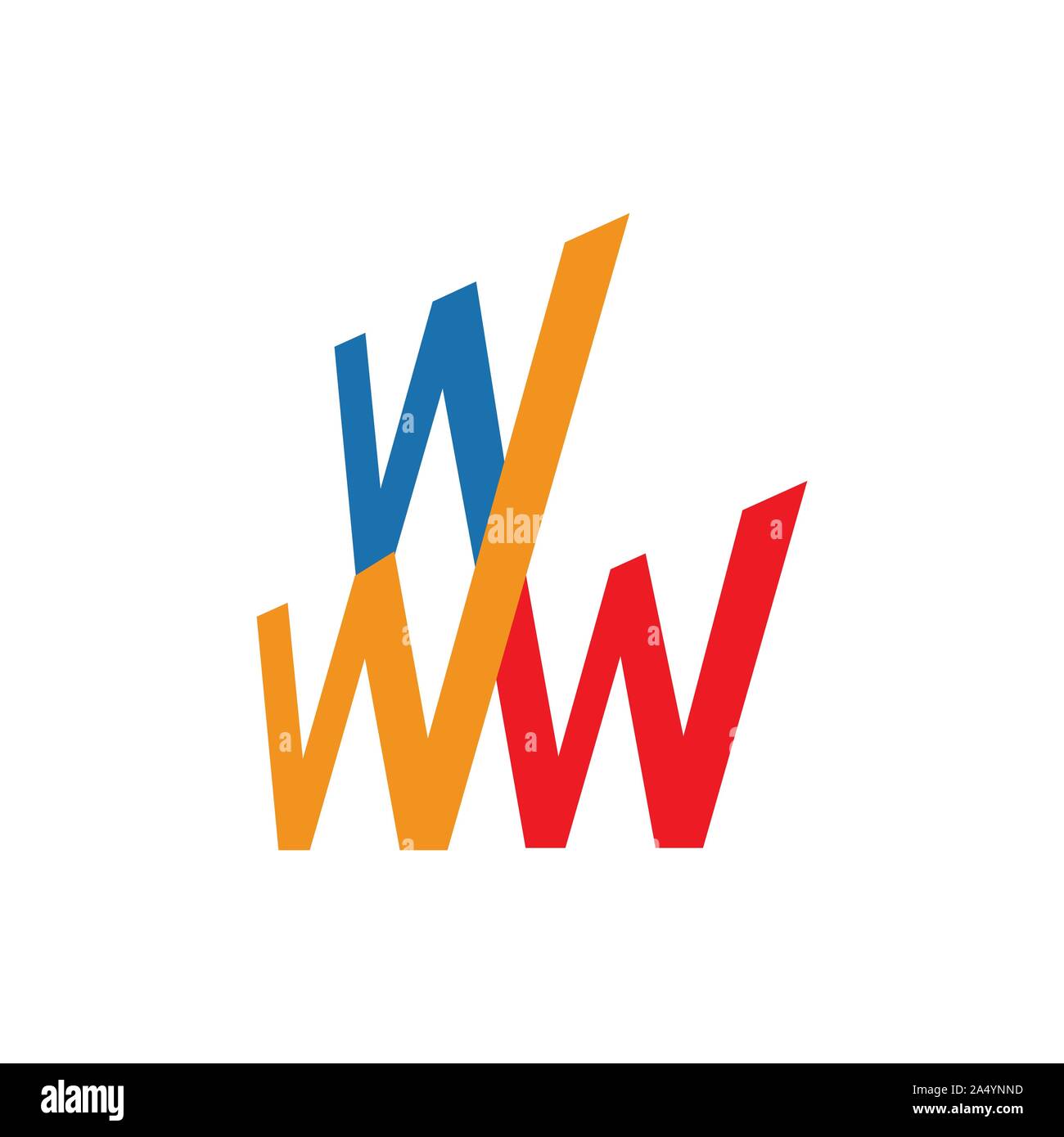 world wide web www logo vector design icon symbol sign illustrations Stock Vector