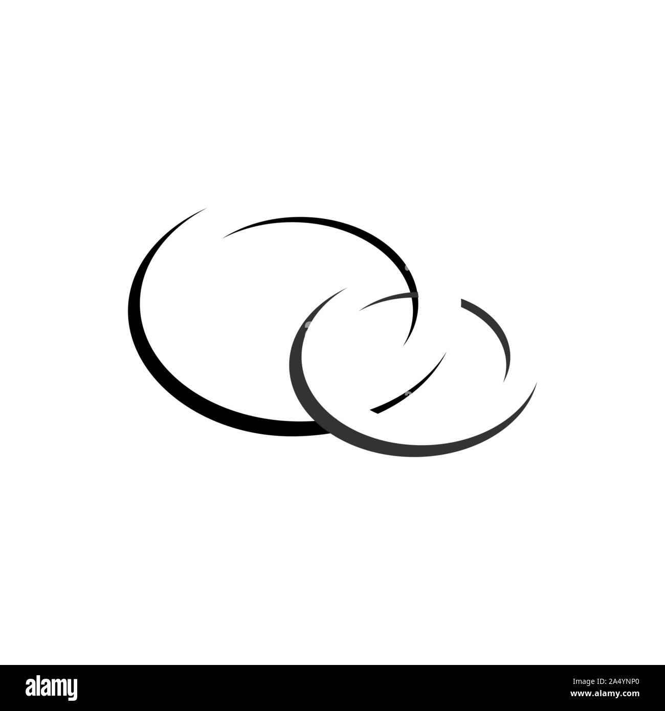 concept of infinity logo design vector illustrations Stock Vector