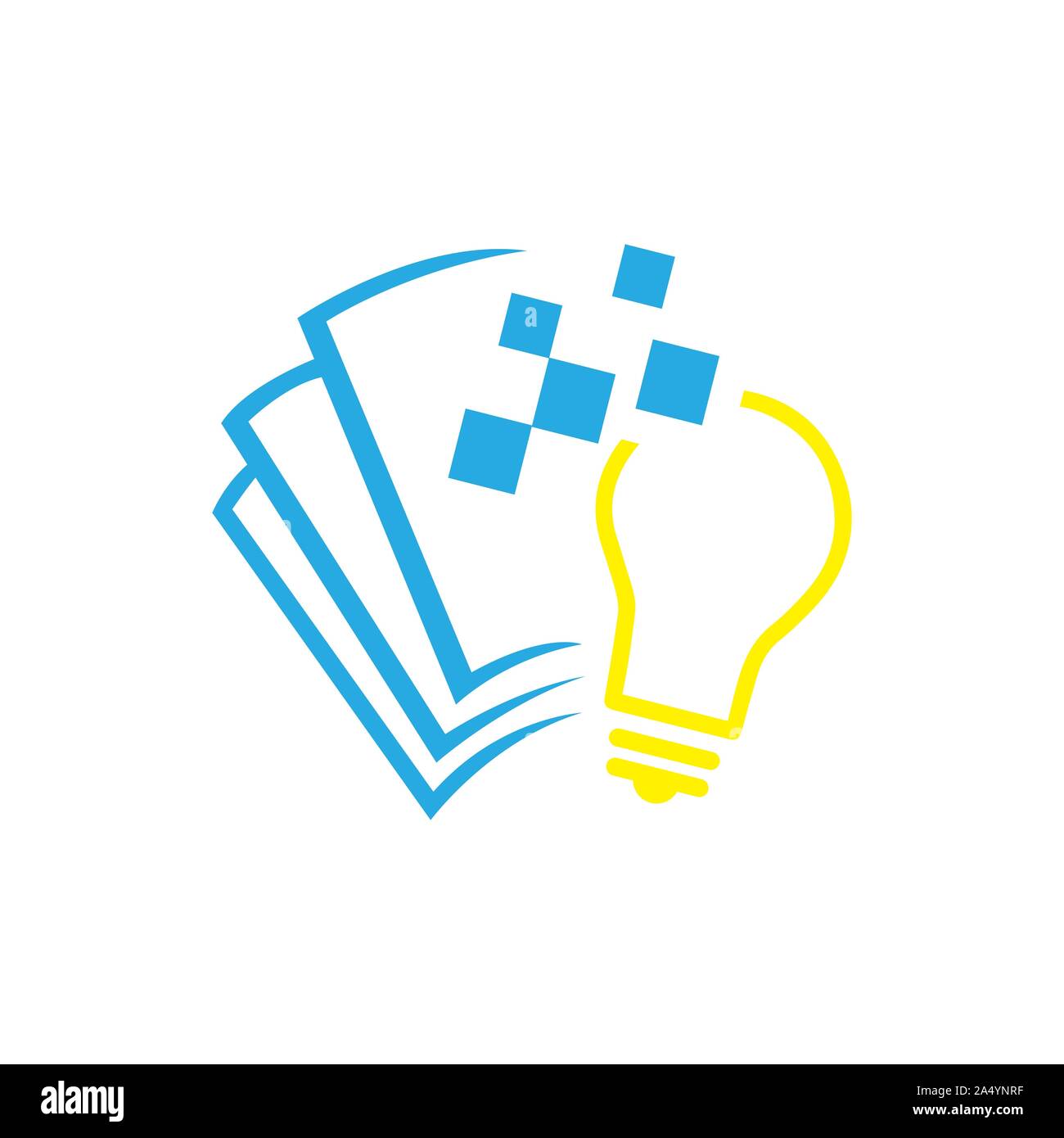 tech lightbulb digital solutions logo designs vector concept Stock Vector