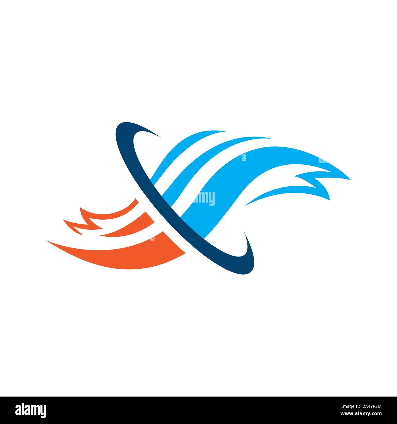 Abstract Heat And Cool Hvac Logo Design Vector Business Company Stock Vector Image Art Alamy