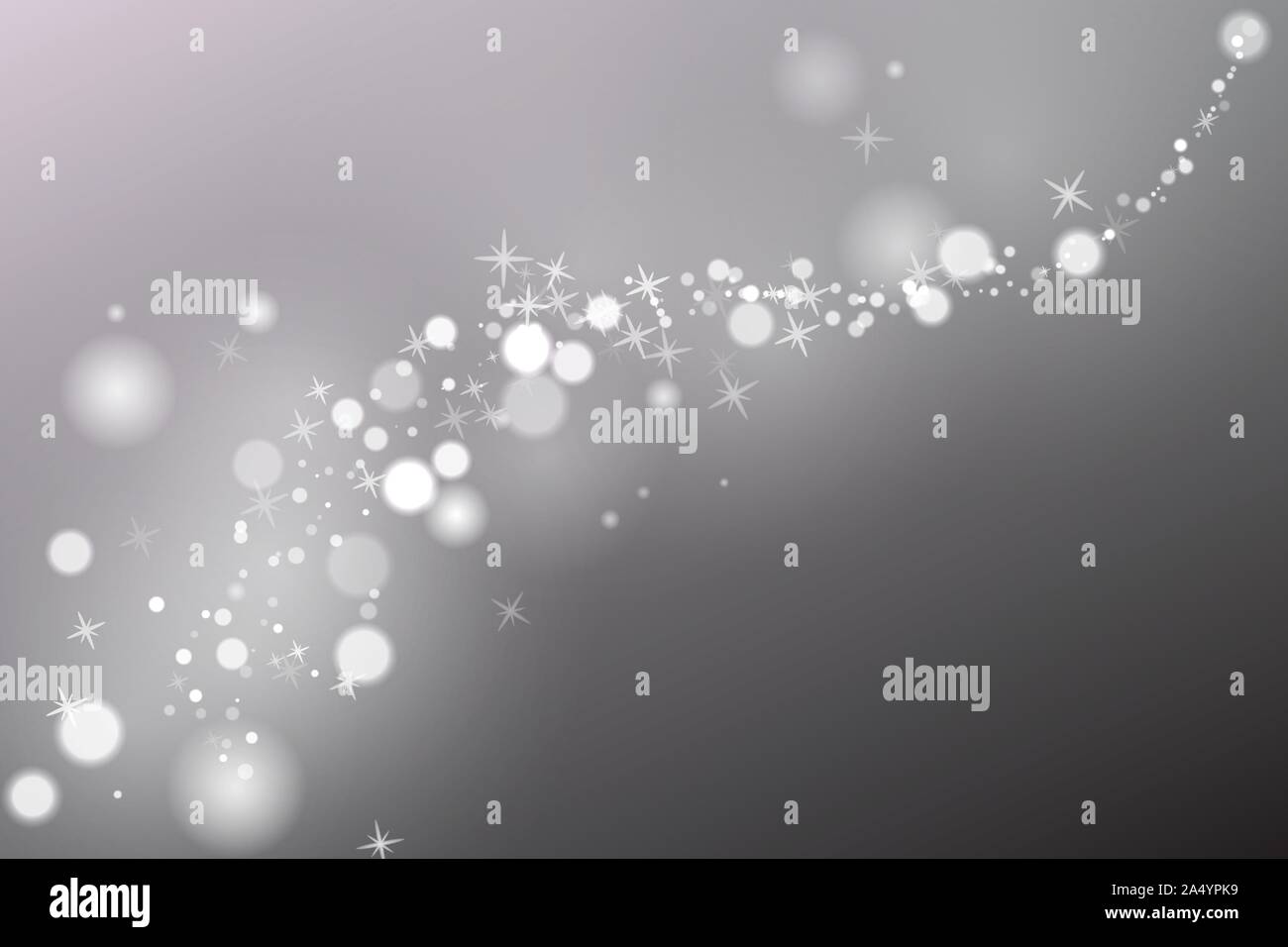 Glowing Particles. Vector illustration template. Gray background Stock