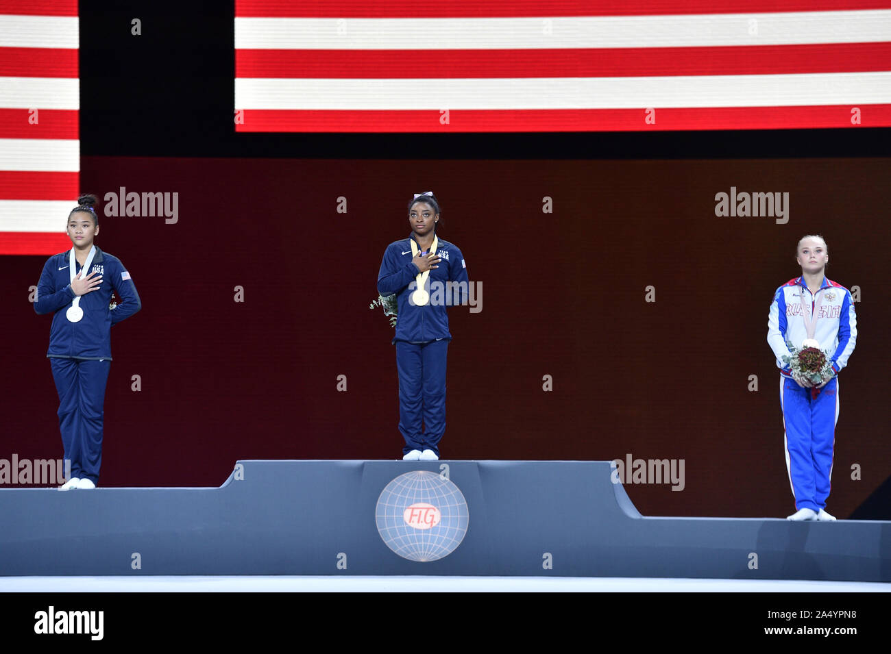 Gold silver bronze podium hi-res stock photography and images - Alamy