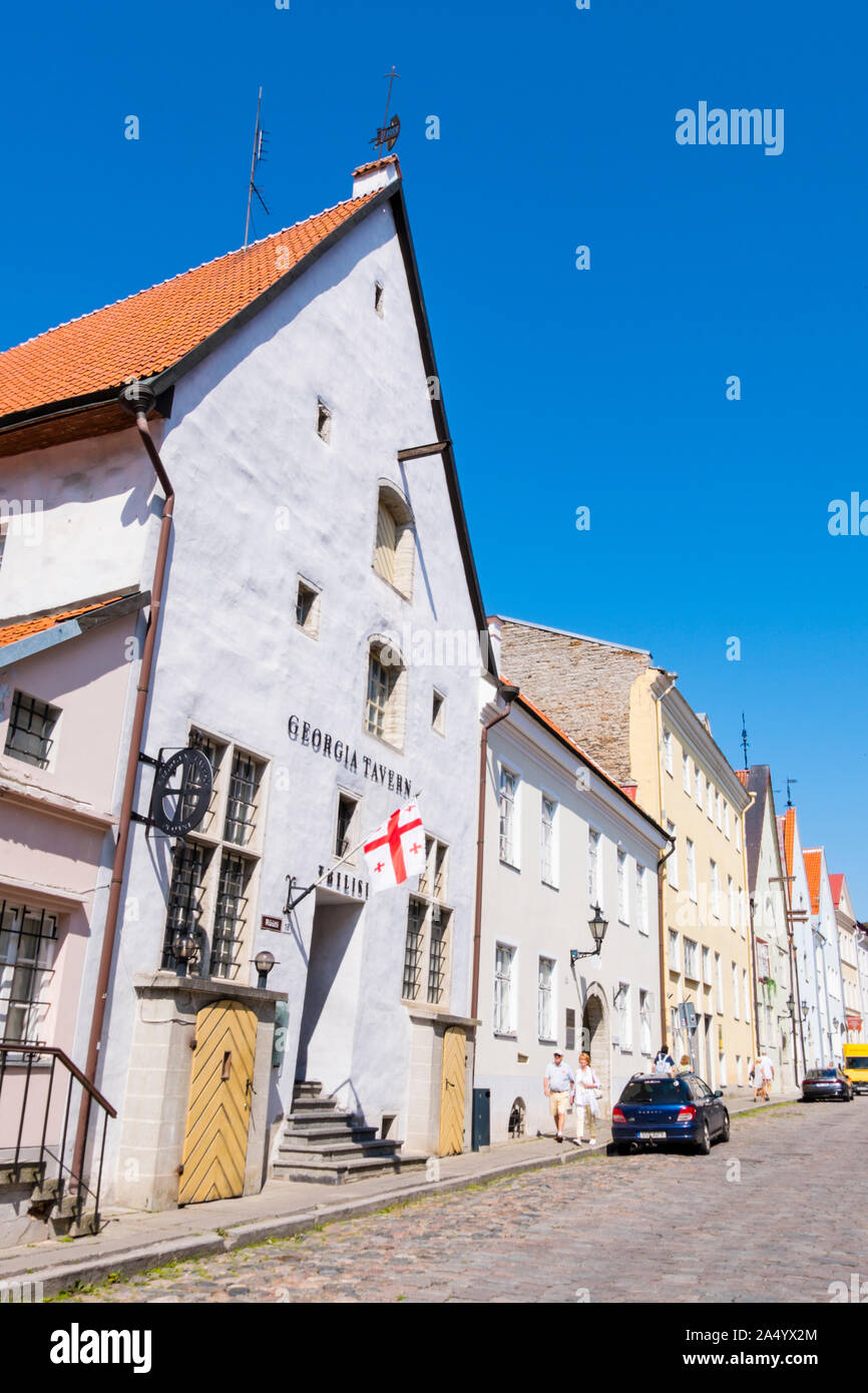 Rüütli street, old town, Tallinn, Estonia Stock Photo